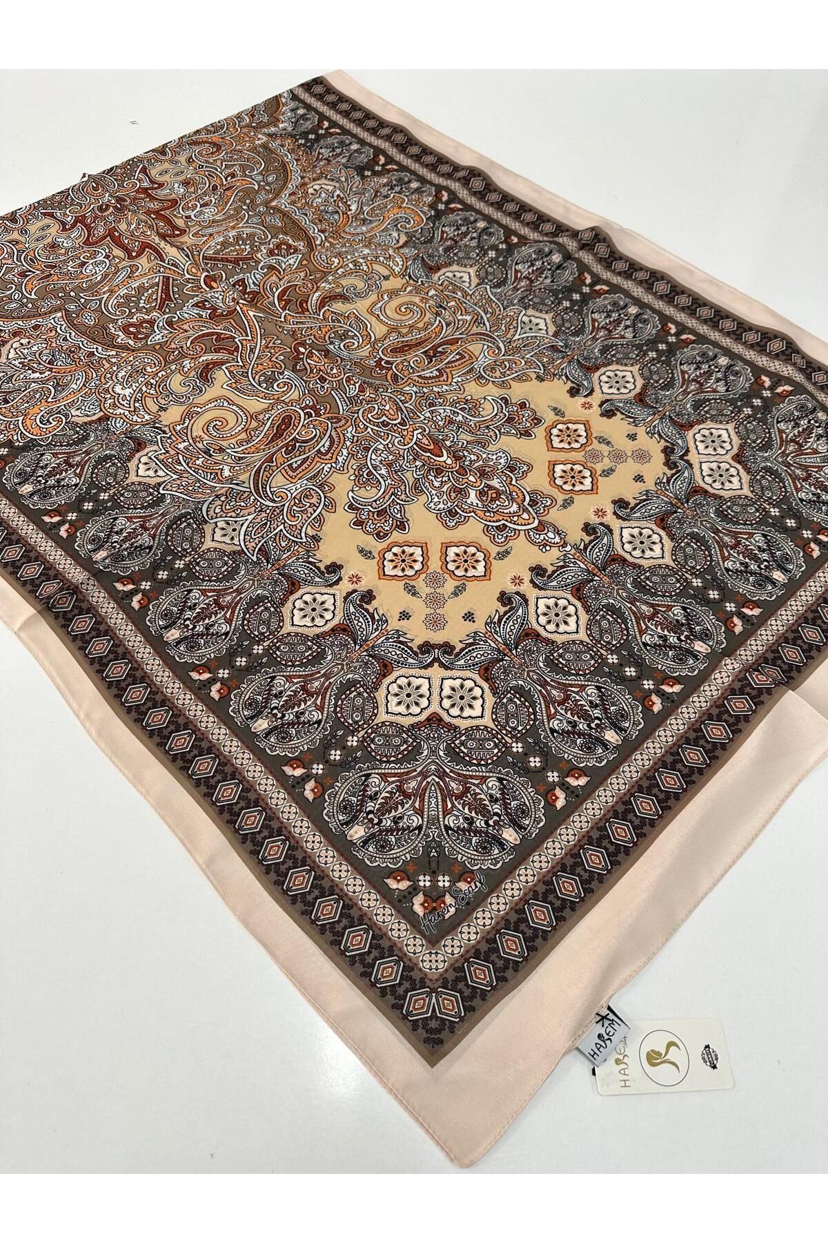 HAREM SCARF Harem Desenli Vual İpeksi Şal HVD0106
