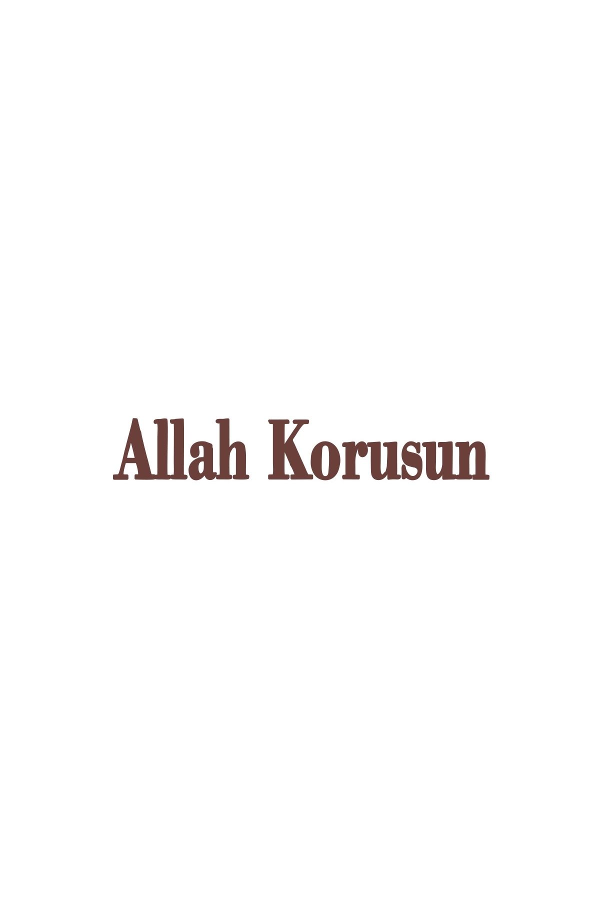 Reysa Tasarım Allah Korusun Araba Sticker 17x17 Cm Kahverengi