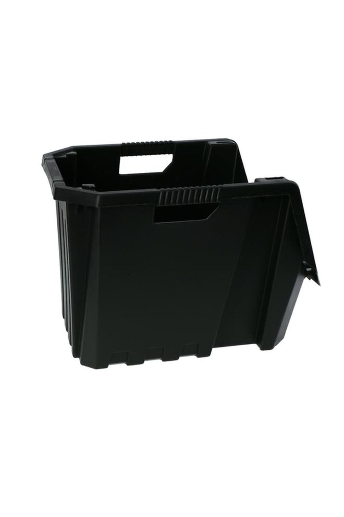 Generic-Tactix Heavy Duty Multi Purpose Stackable Storage Bin Black 7