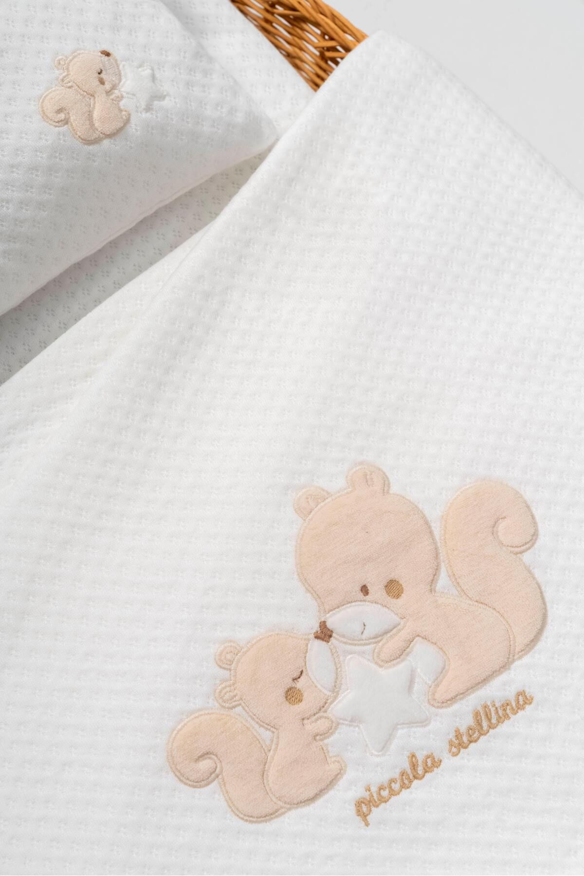 Bebitof-Cute Starry Squirrels Patterned 0-24 Months 3 Piece Changing Set 2