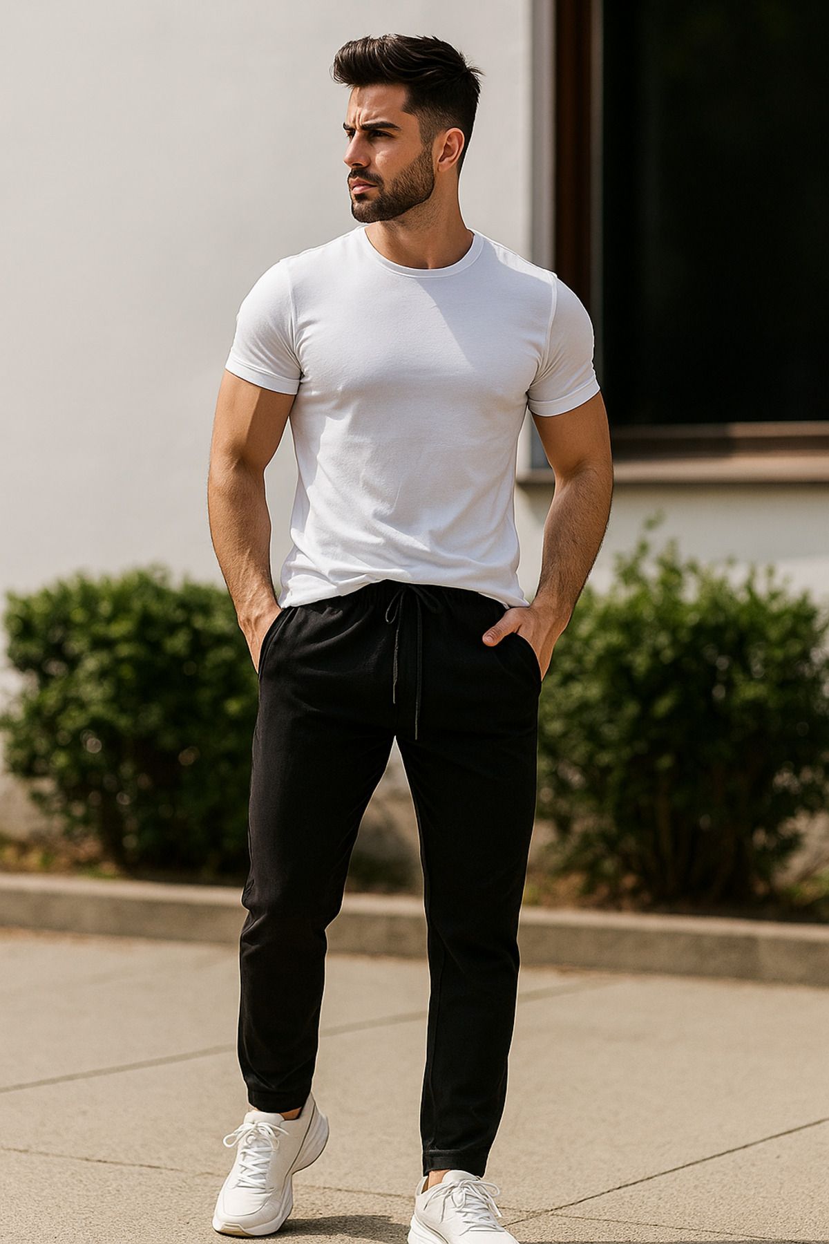 Rich Erkek Slim Fit Modern Kesim Jogger Eşofman Altı - Şık ve Spor Bağcıklı Pantolon