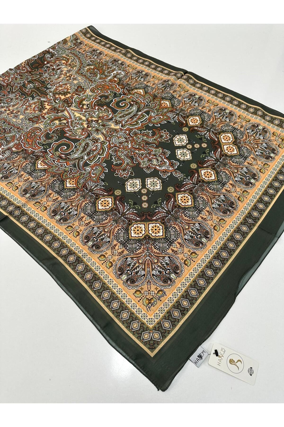 HAREM SCARF Harem Desenli Vual İpeksi Şal HVD0103
