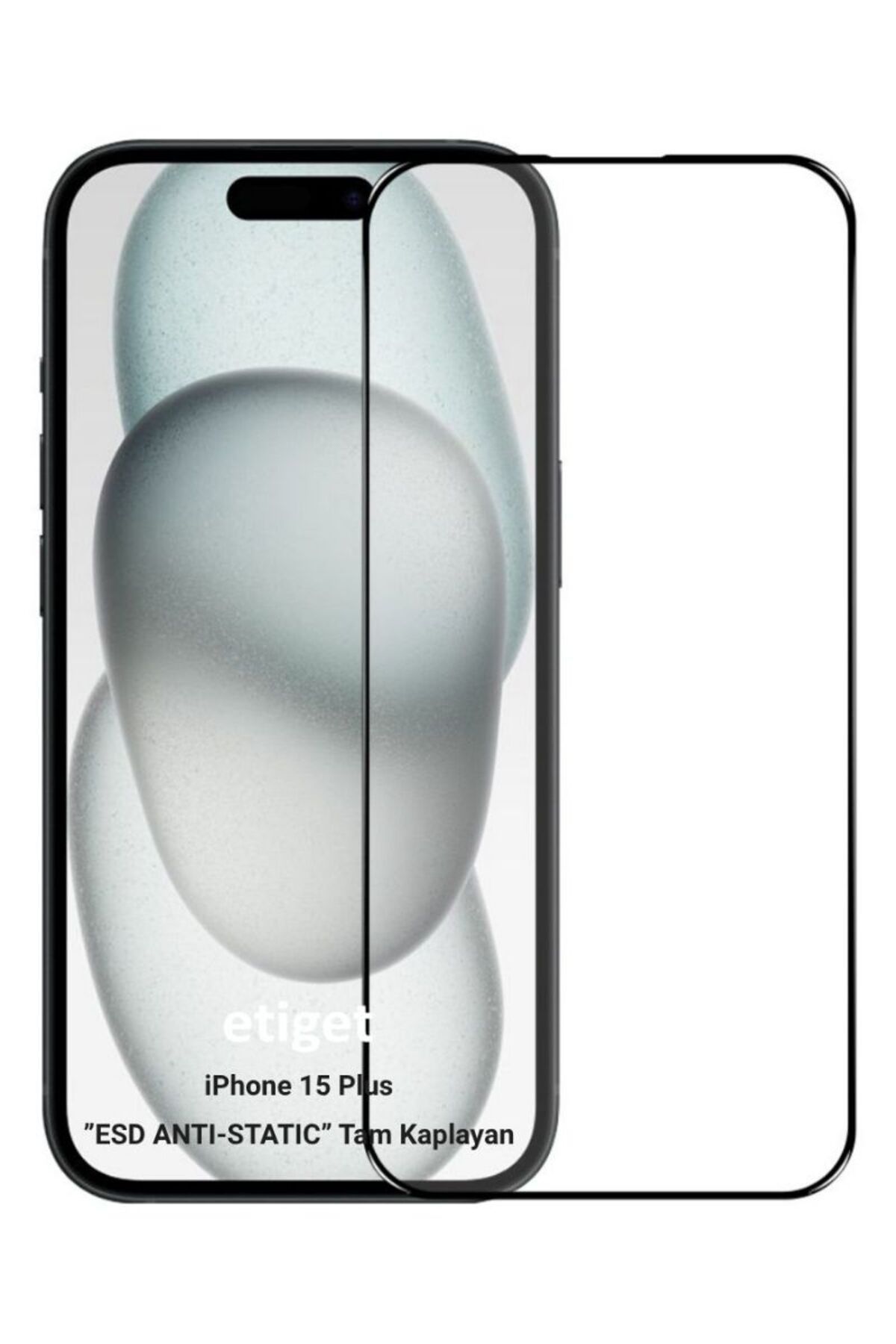 Etiget iPhone 15 Plus ”ESD ANTI-STATIC” Cam Ekran Koruyucu 6D GLASS