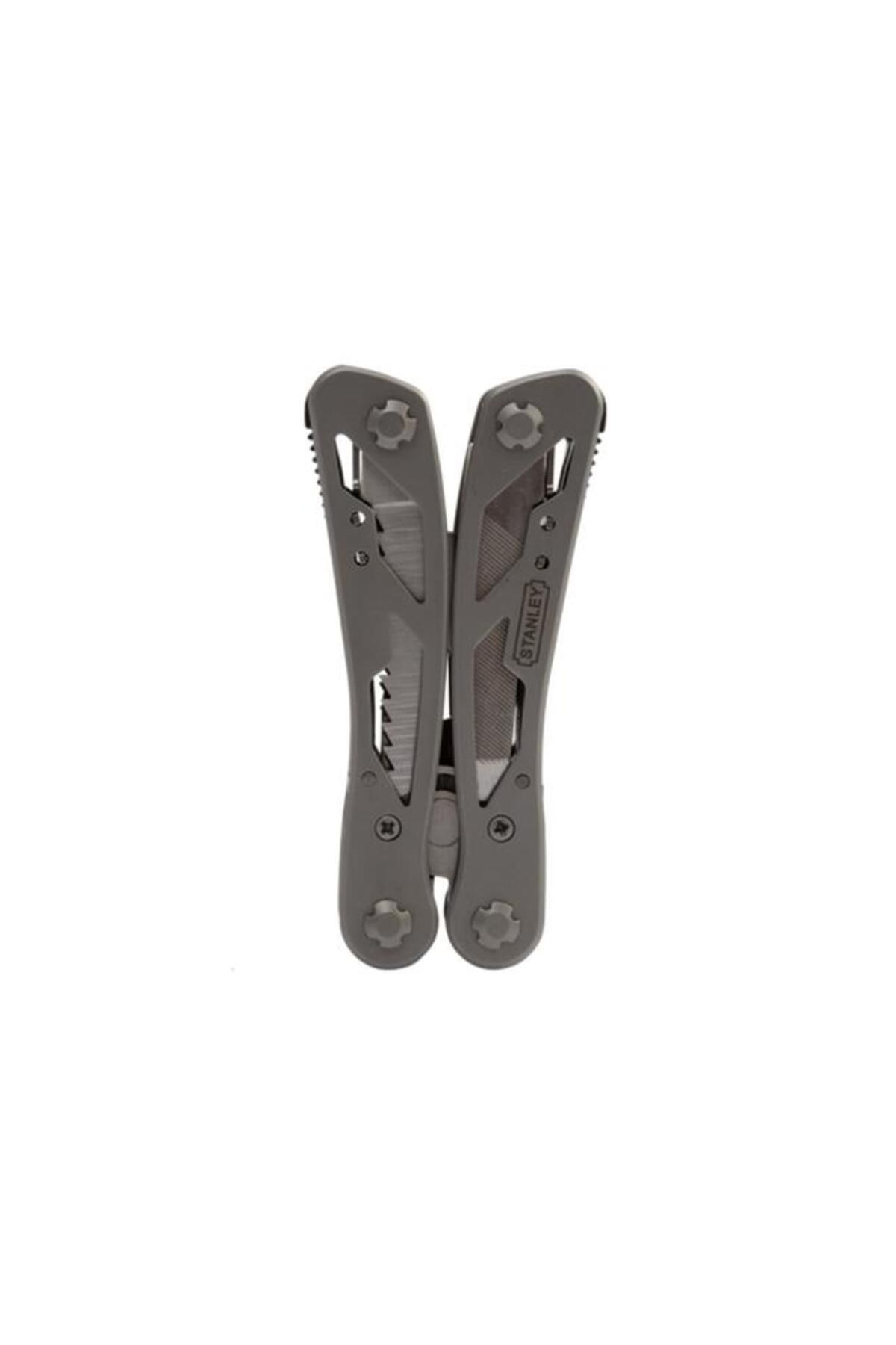 Generic-Stanley 12-in-1 Multi-Tool with Pouch Grey and Black 84-519K 4