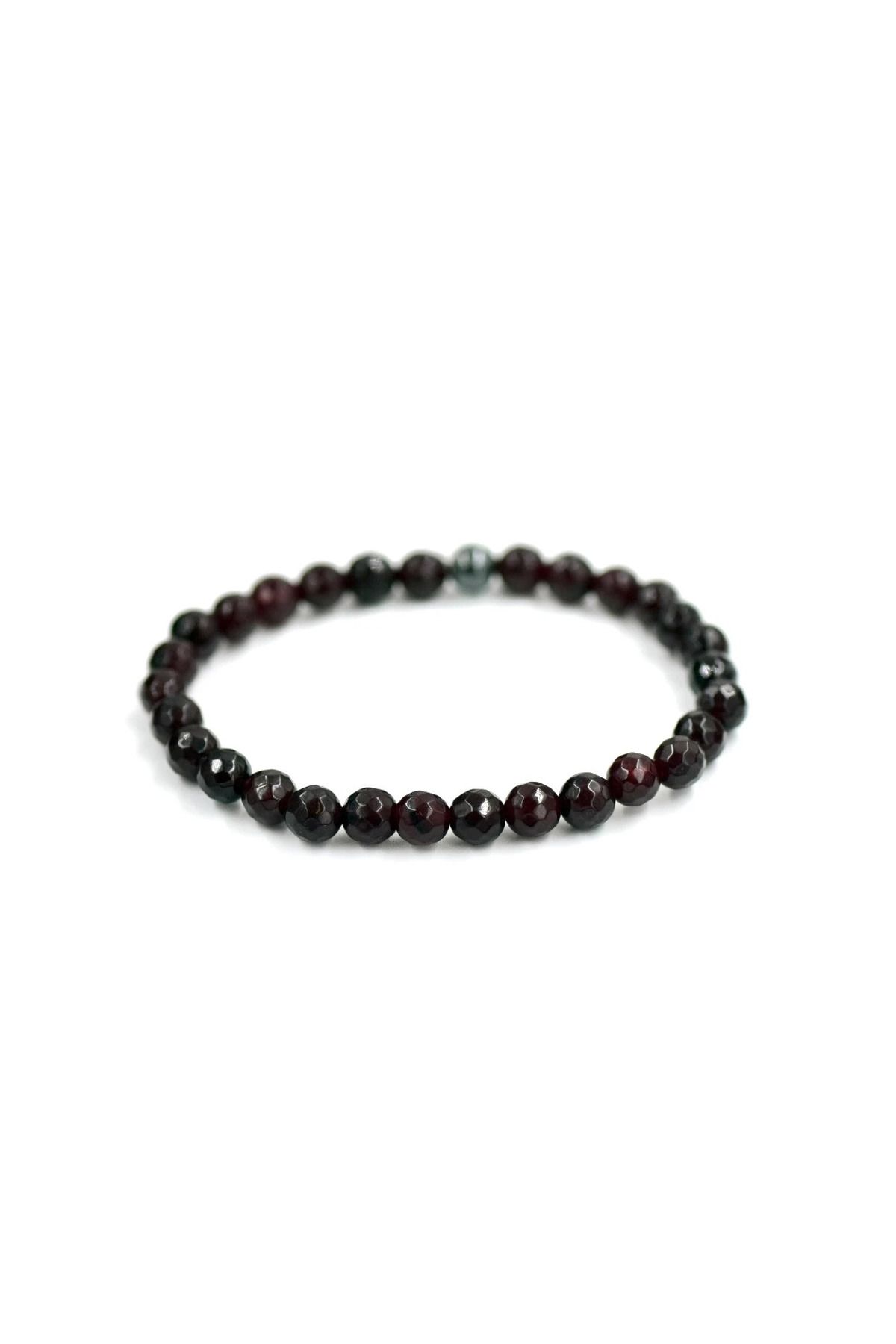 Doğaltaş Lal - Garnet Bileklik