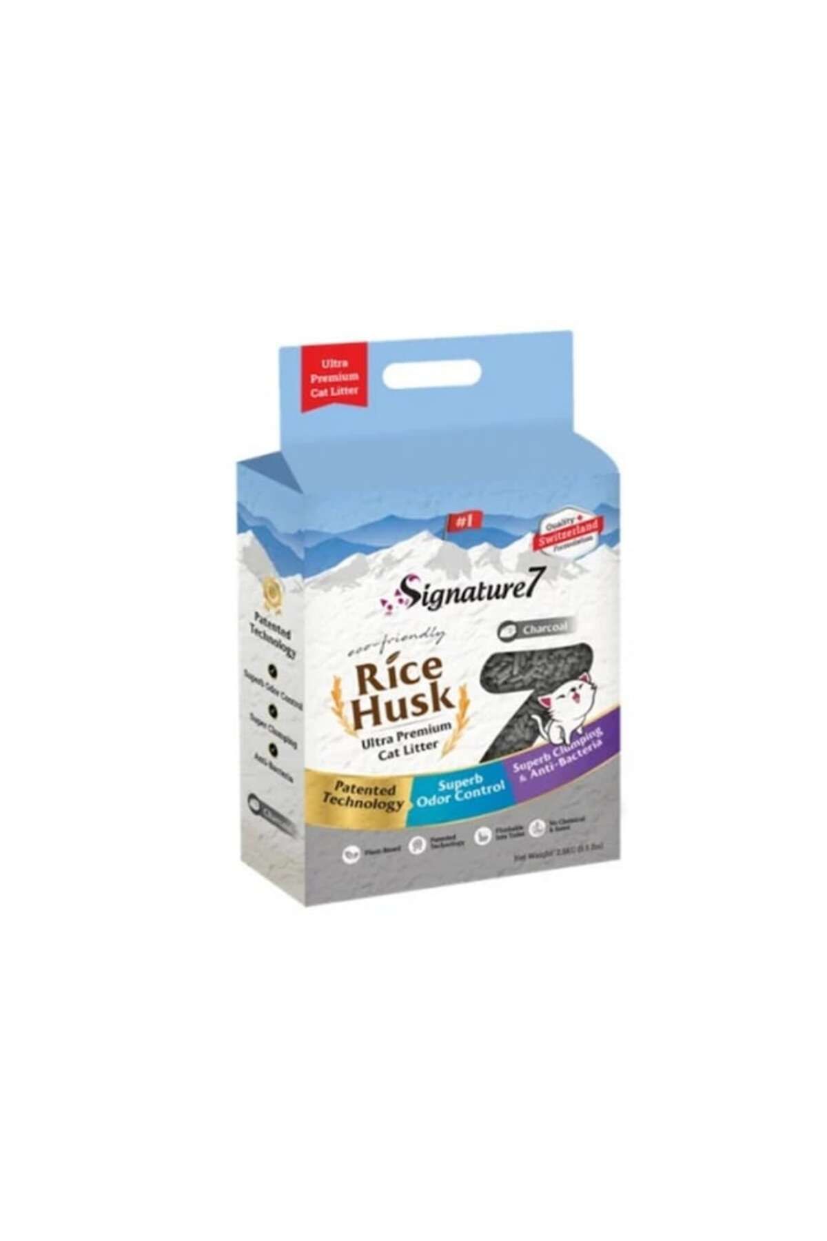 Signature 7-Signature7 Charcoal Rice Husk Cat Litter 7L 2