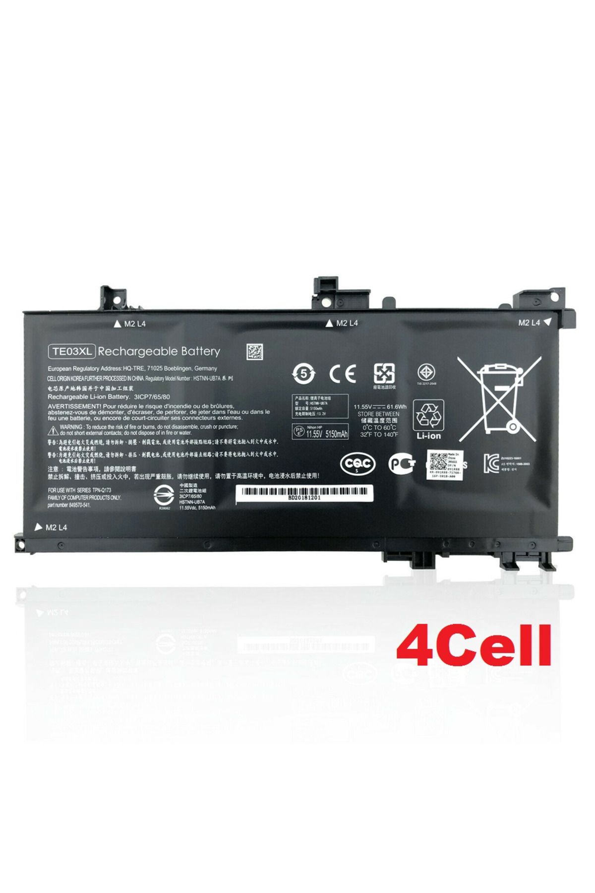 Afila Hp 15-ax000 TE03XL TE04XL Bataryası - Pili - 4 Cell