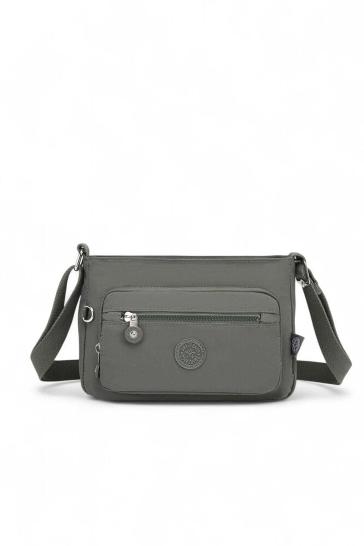 SMART BAGS Krinkıl Koyu Gri Kadın Çapraz Askılı Çanta SMB 3270