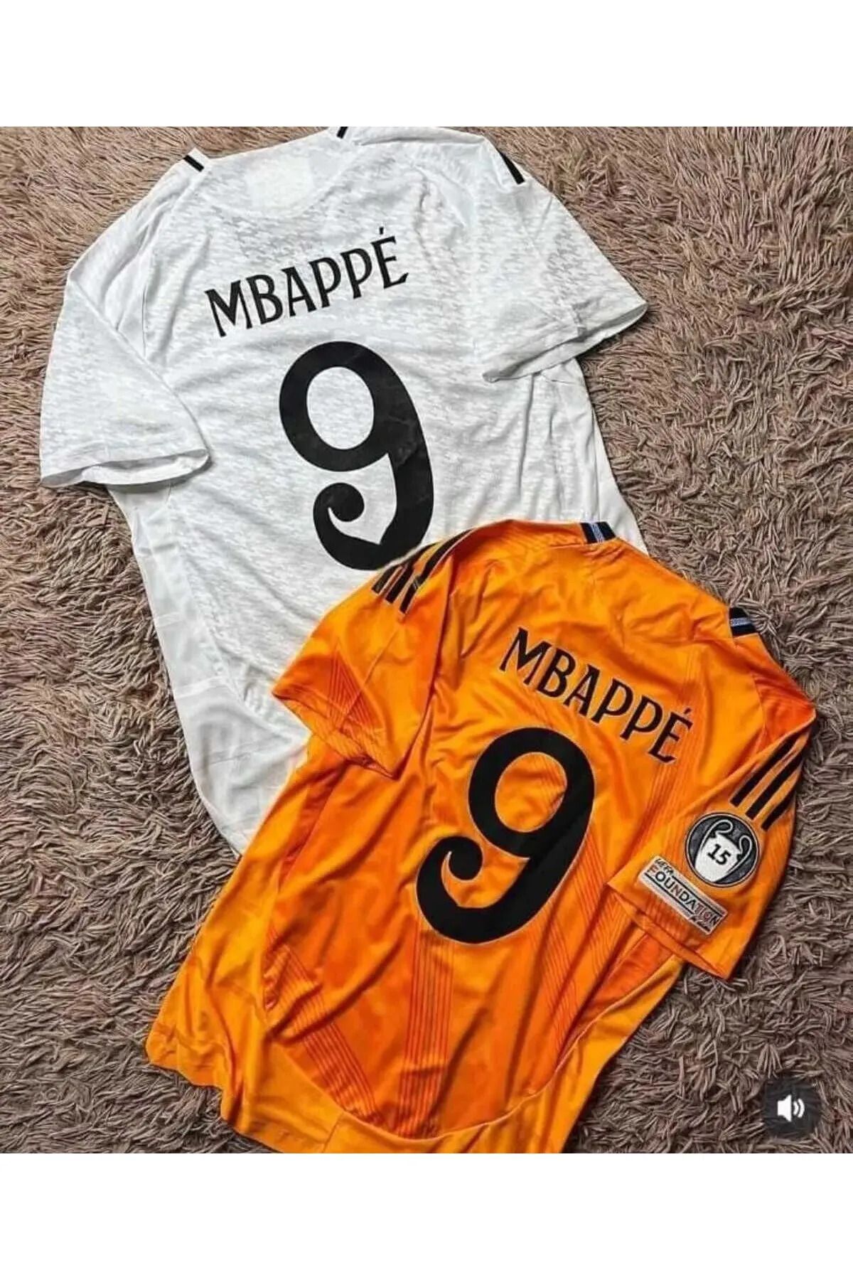 Armageddon 2024/25 Yeni Sezon Kylian Mbappe iç Saha ve Deplasman Forması İkili Kombin BYZ/ORANJ