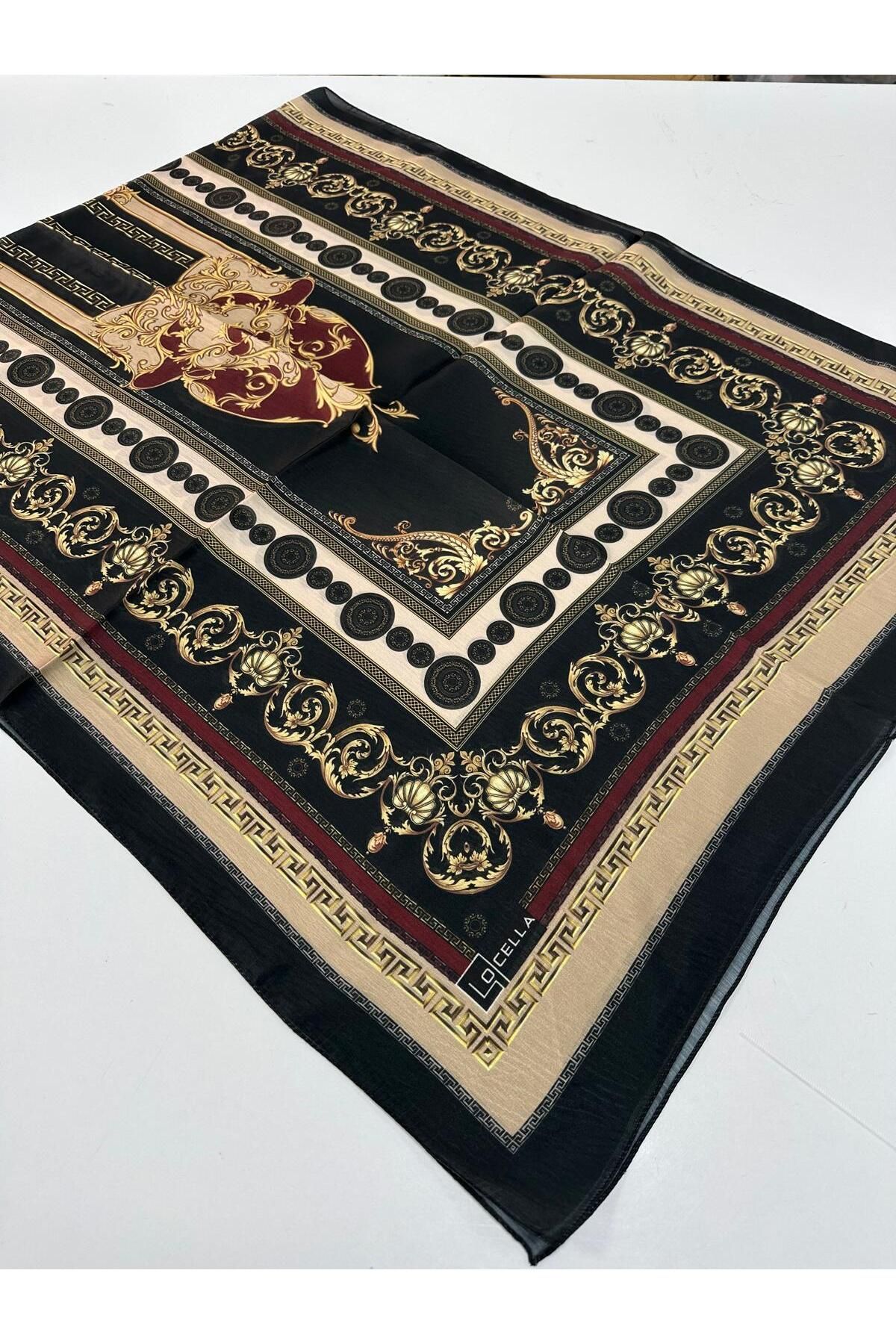 locella İdol Saten İpek Şal LWR1101