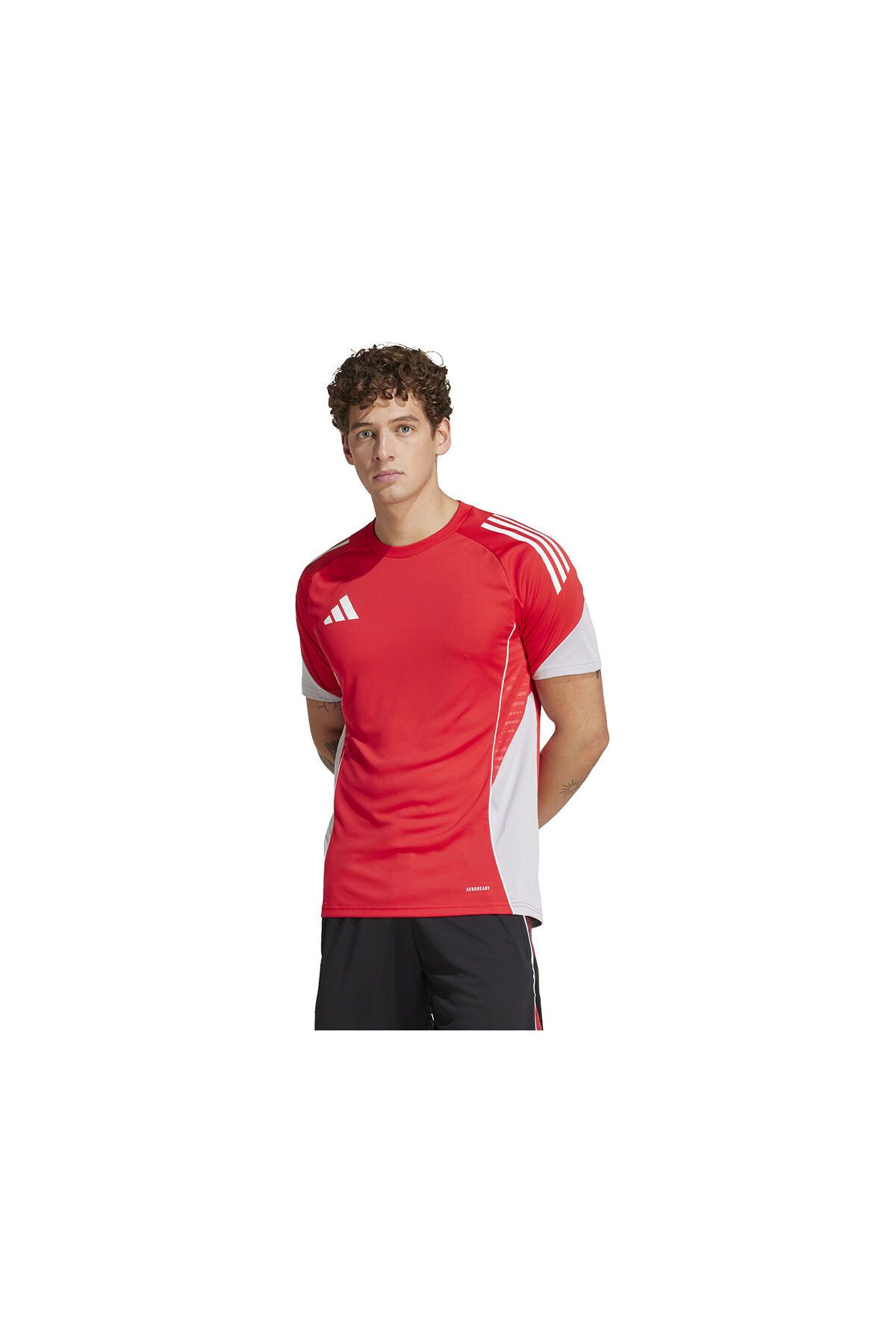 adidas Erkek Günlük Kullanıma ve Spora Uygun Antrenman T-shirt Rahat Düz Tişört