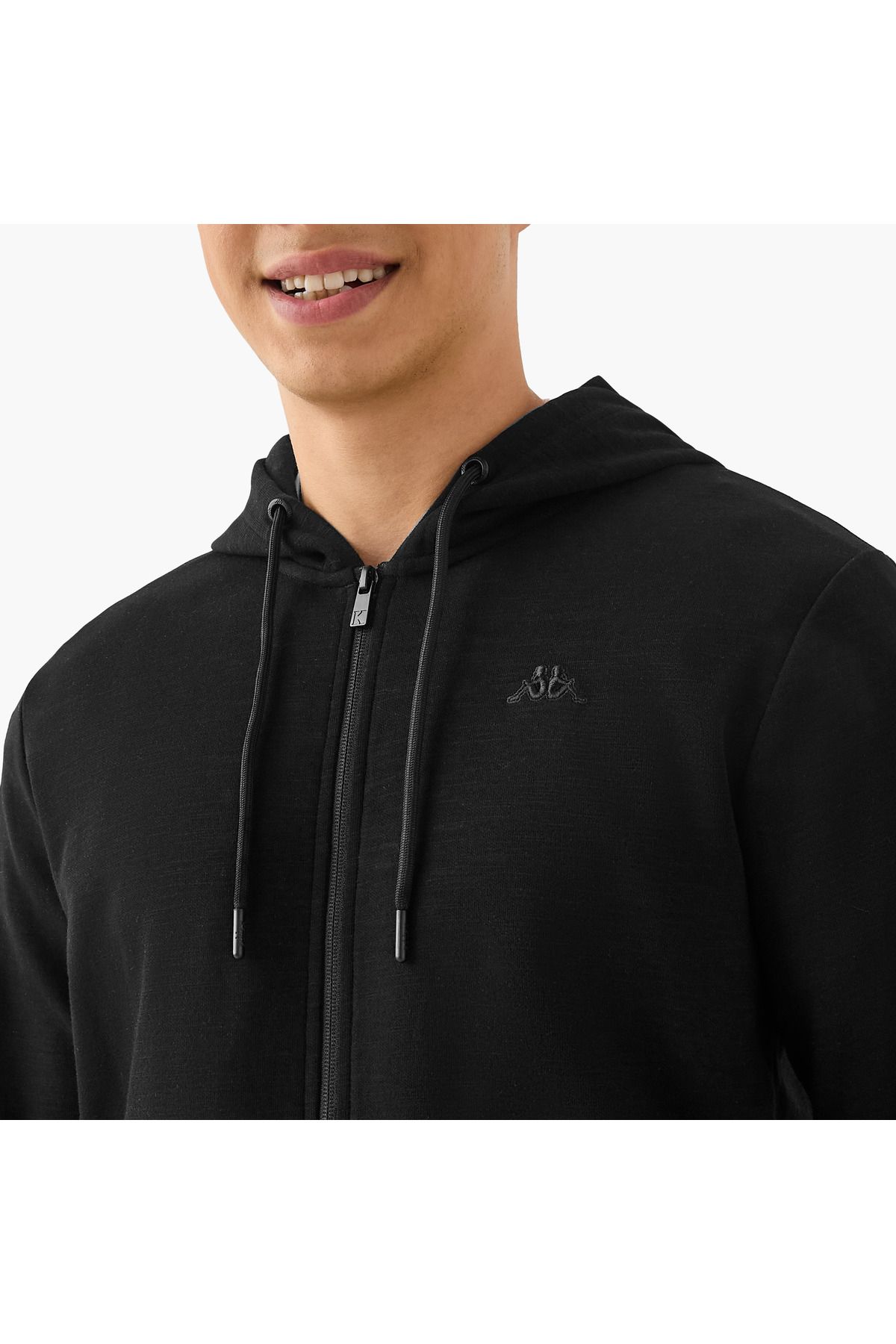 Kappa-Regular Fit Zip Through Hoodie with Pockets 4