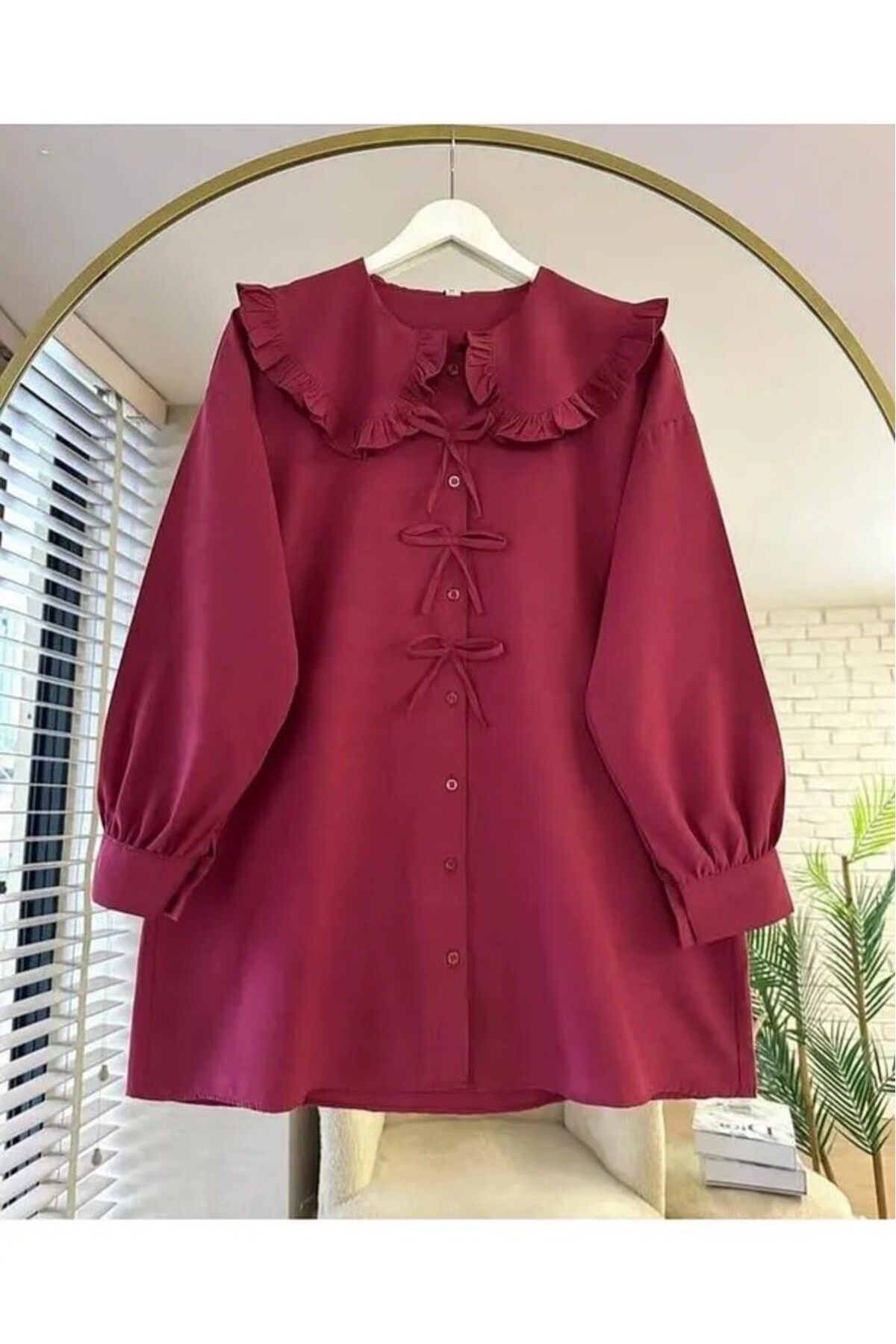 EMMAS CLOTHİNG Marul Yaka Fiyonklu Tunik