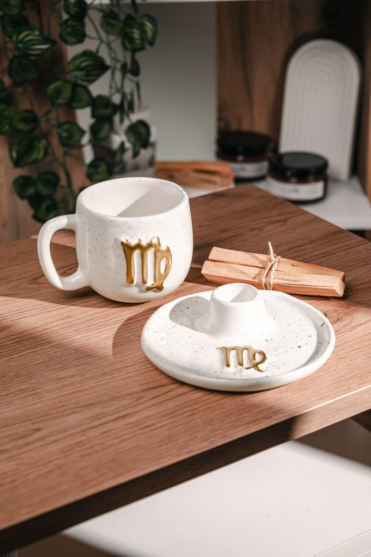 Love Bundles Başak Burcuna Özel El Yapımı Palo Santo Tütsülük ve Kupa Seti (2 adet Palo Santo dahil)