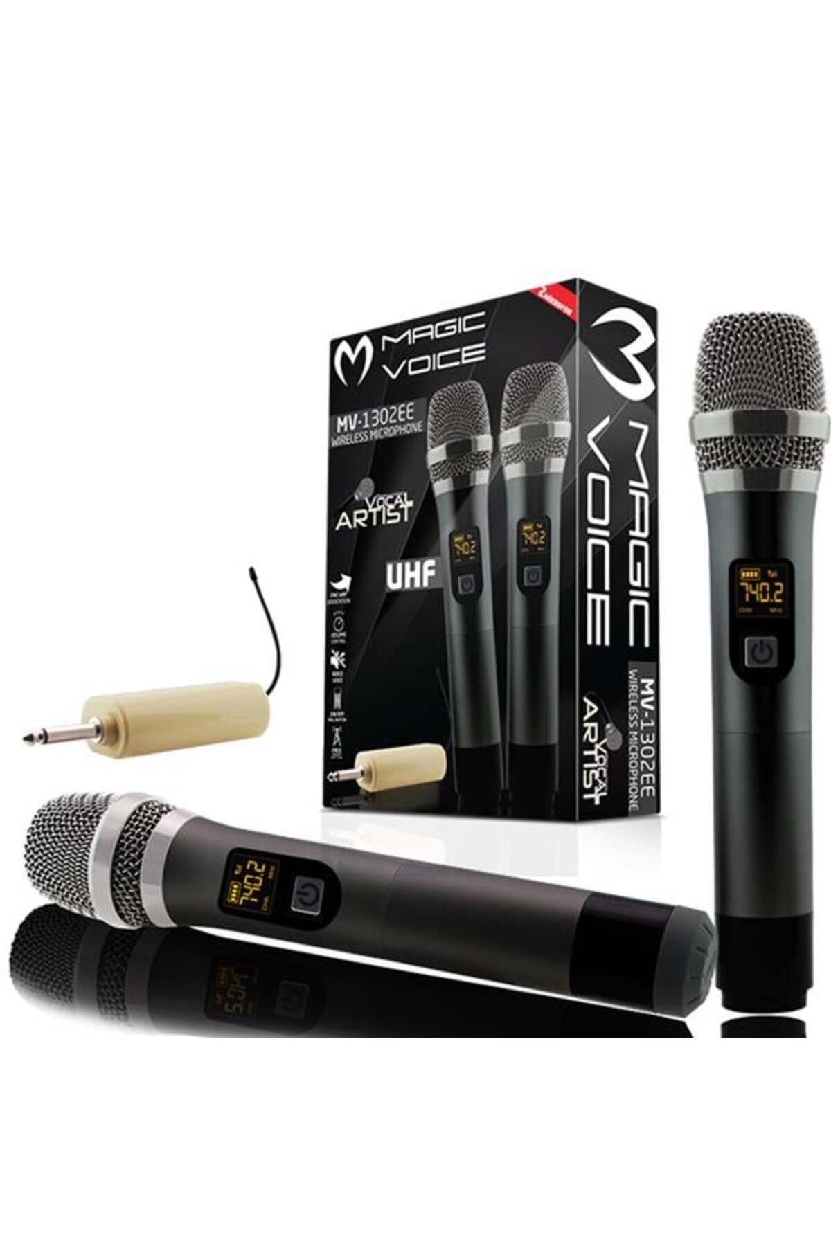 MagicVoice MV-1302EE 2 El Kablosuz Mikrofon