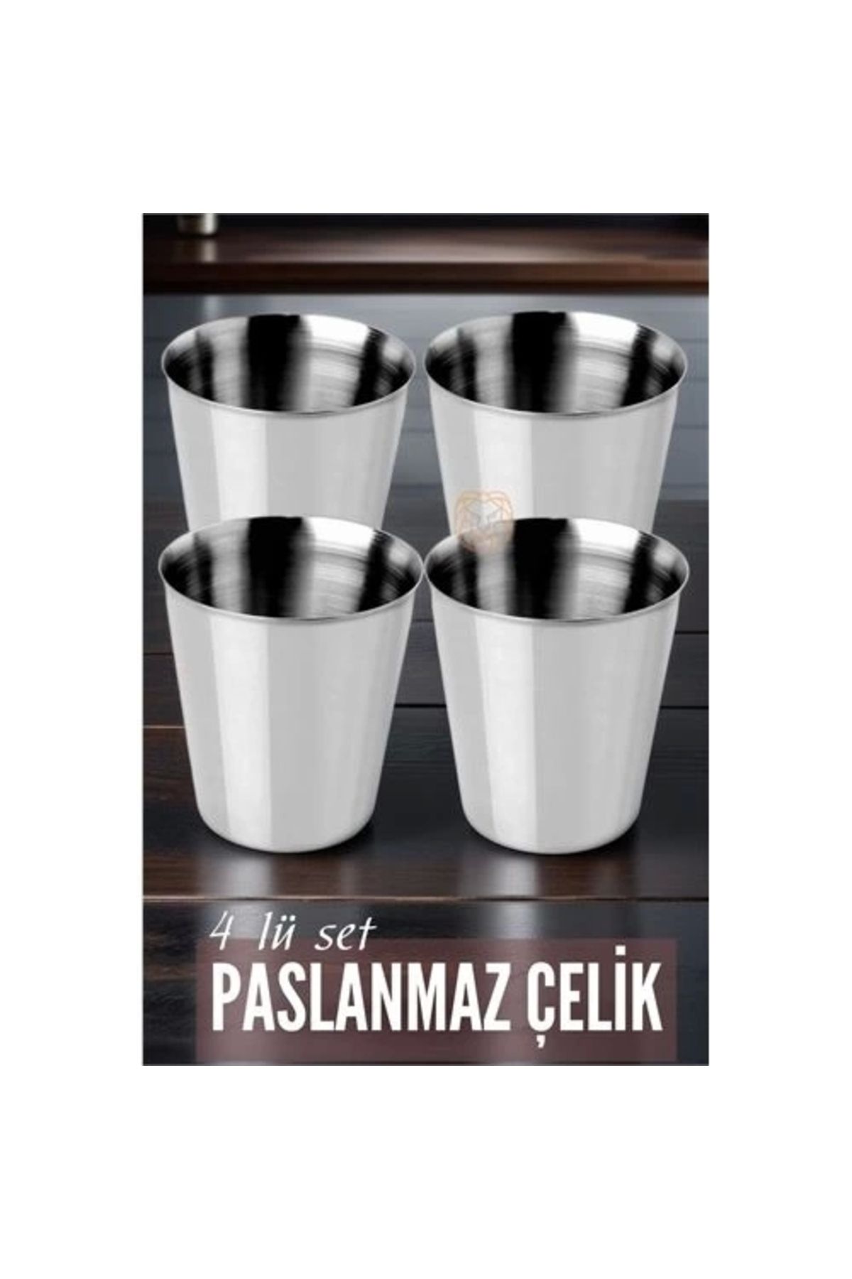Generic Çelik Bardak Seti 4 Adet Fazio Giacinto Design