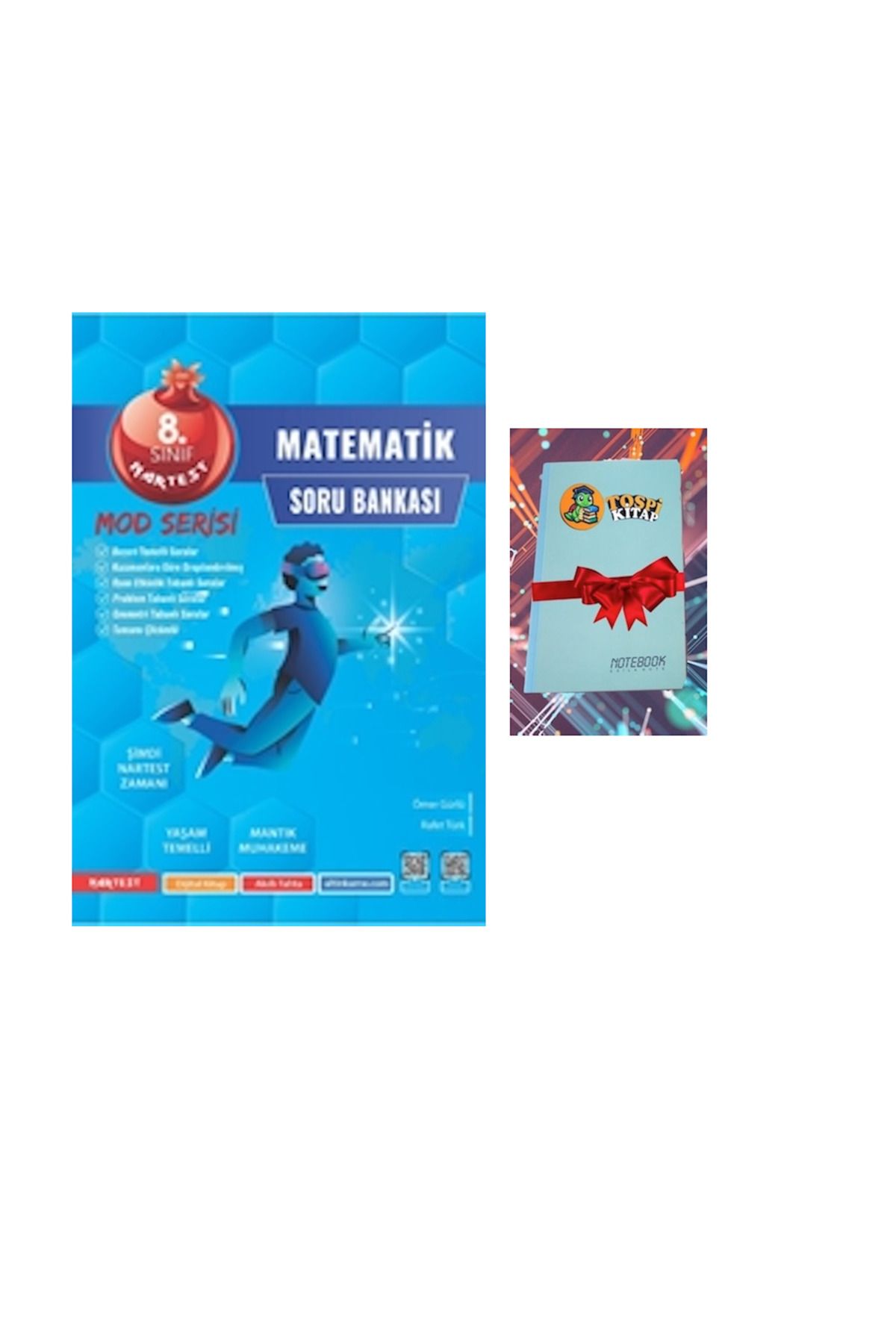 Nartest Yayınları 8. Sınıf Mod Matematik Soru Bankası ( NOT DEFTERİ HEDİYE)