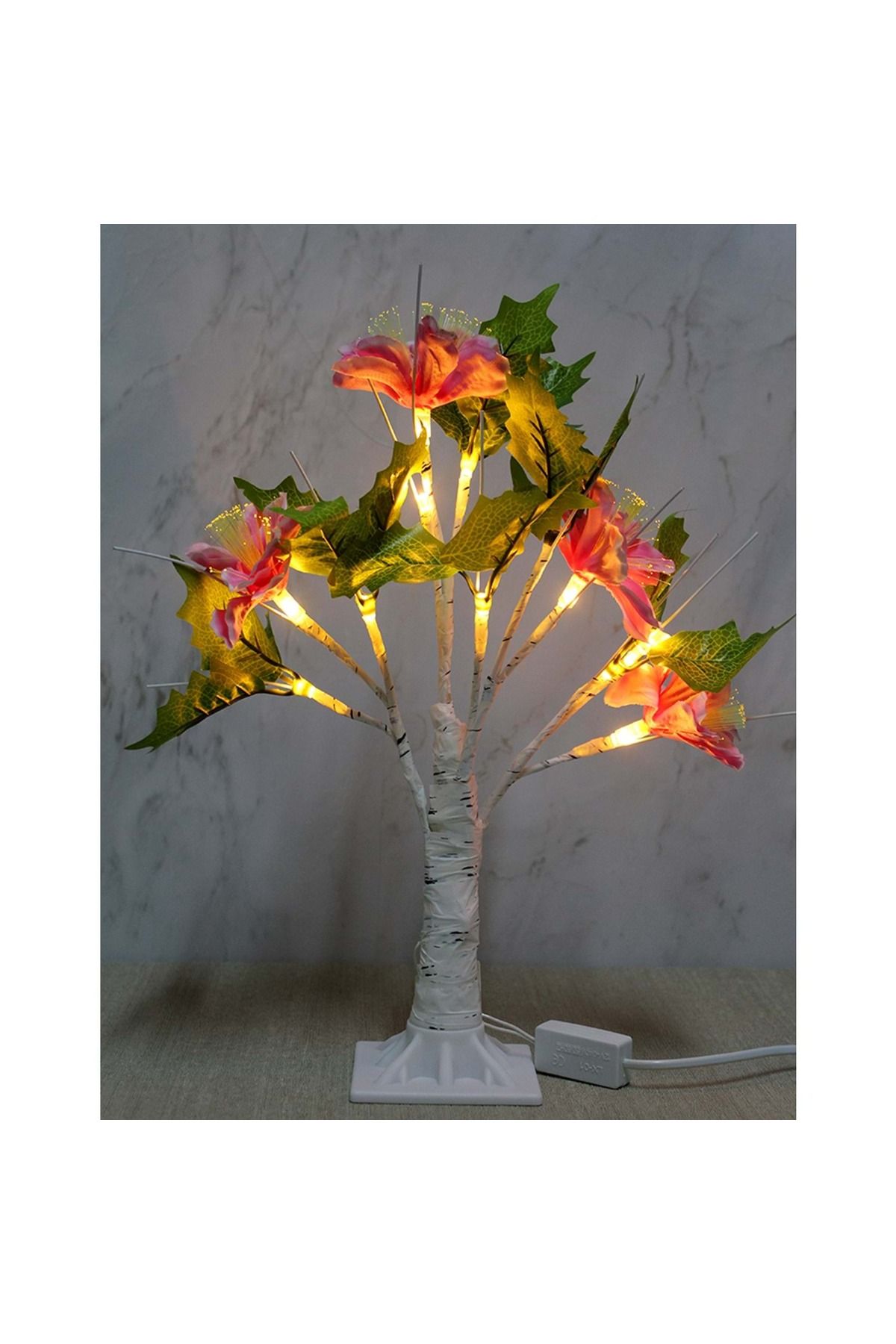 Store Dekoratif Ledli Çiçek 35 Cm Model 1