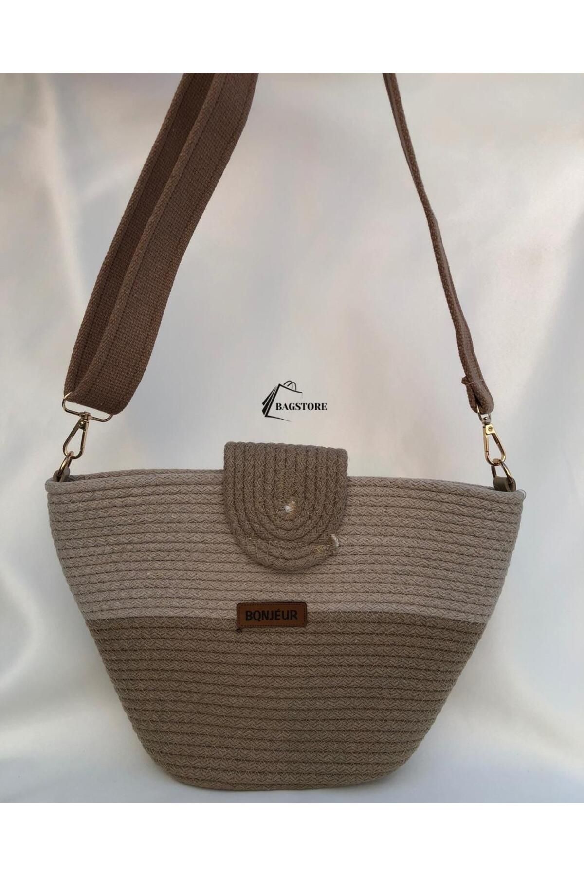 Bag Store Tr Vizon Hasır Model Omuz Çantası