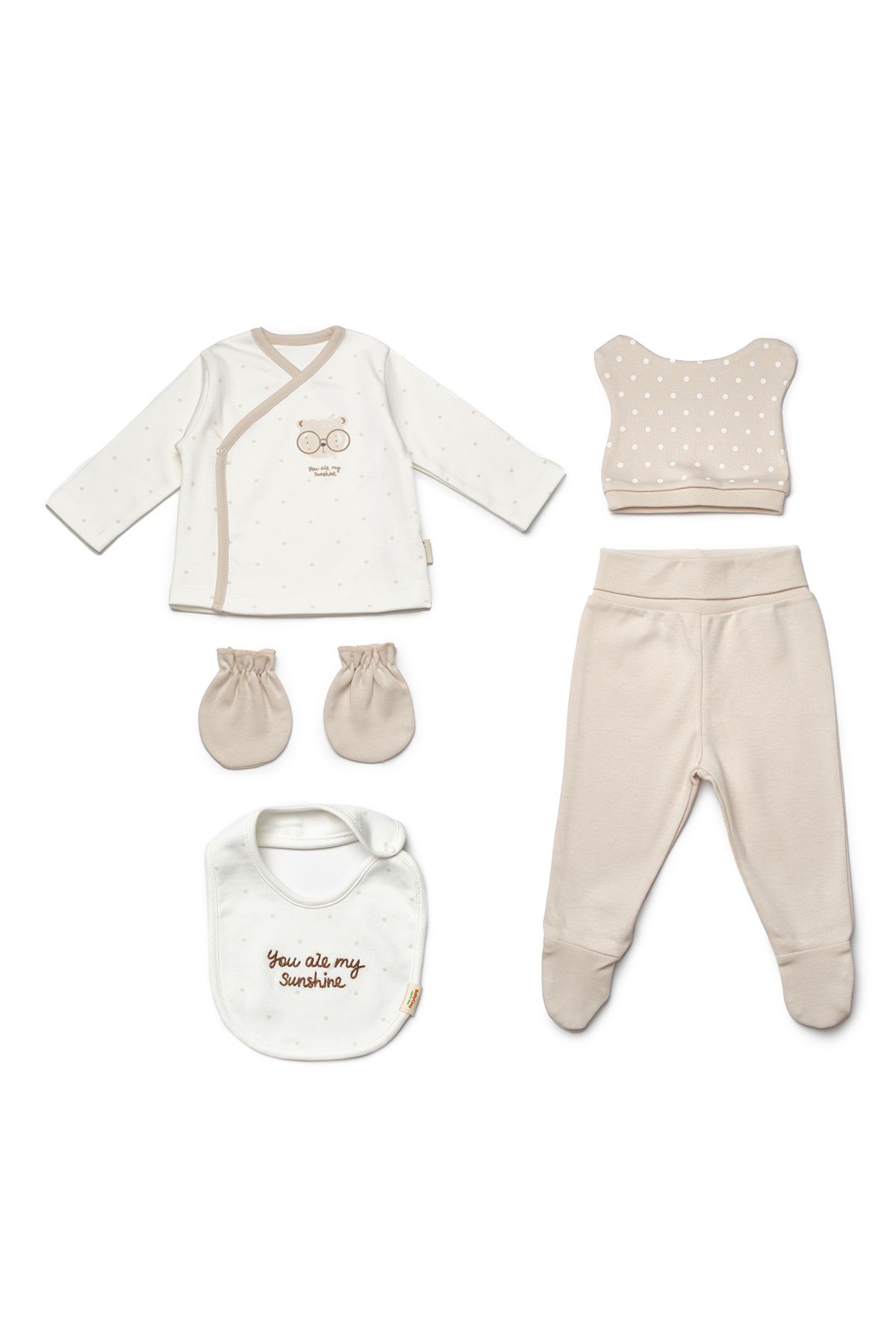 Modonoff UNISEX 0-3 AY TEDDY 5'Lİ SET