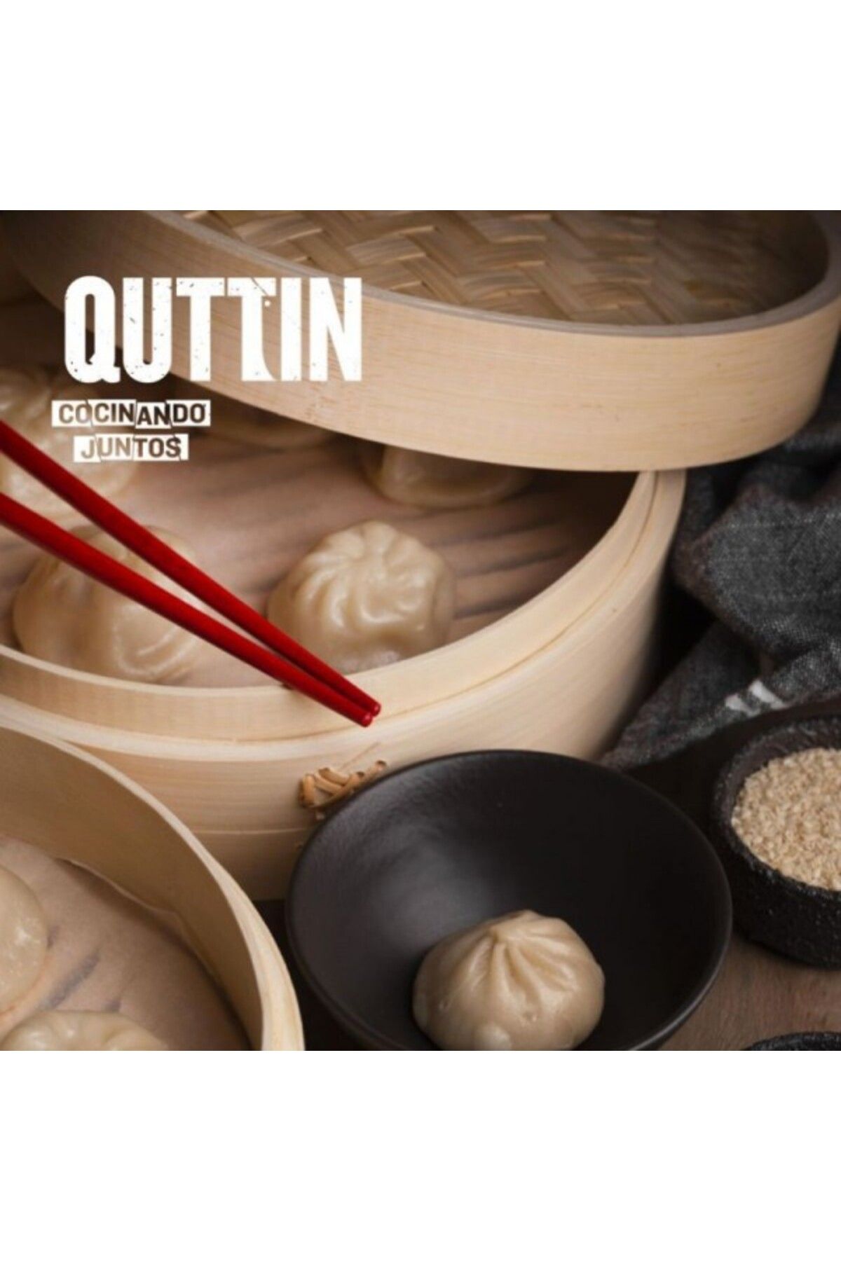Quttin-Bamboo steaming basket, Quttin, 20 cm diameter 4