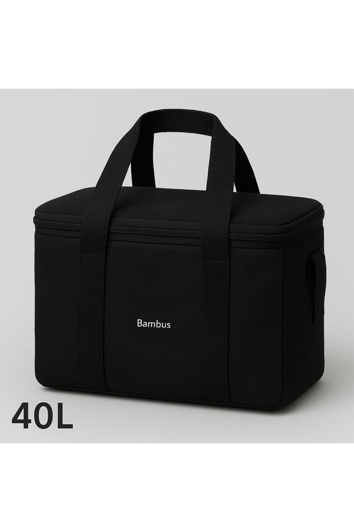 Bambus Termal Çanta 40 Litre Termos El Çantası Buzluk Çantası