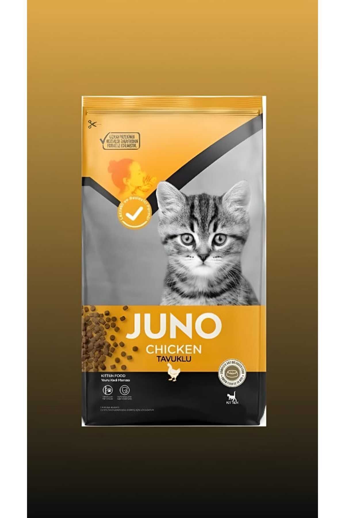 JUNO YAVRU Tavuklu Kedi Mama 15 Kg