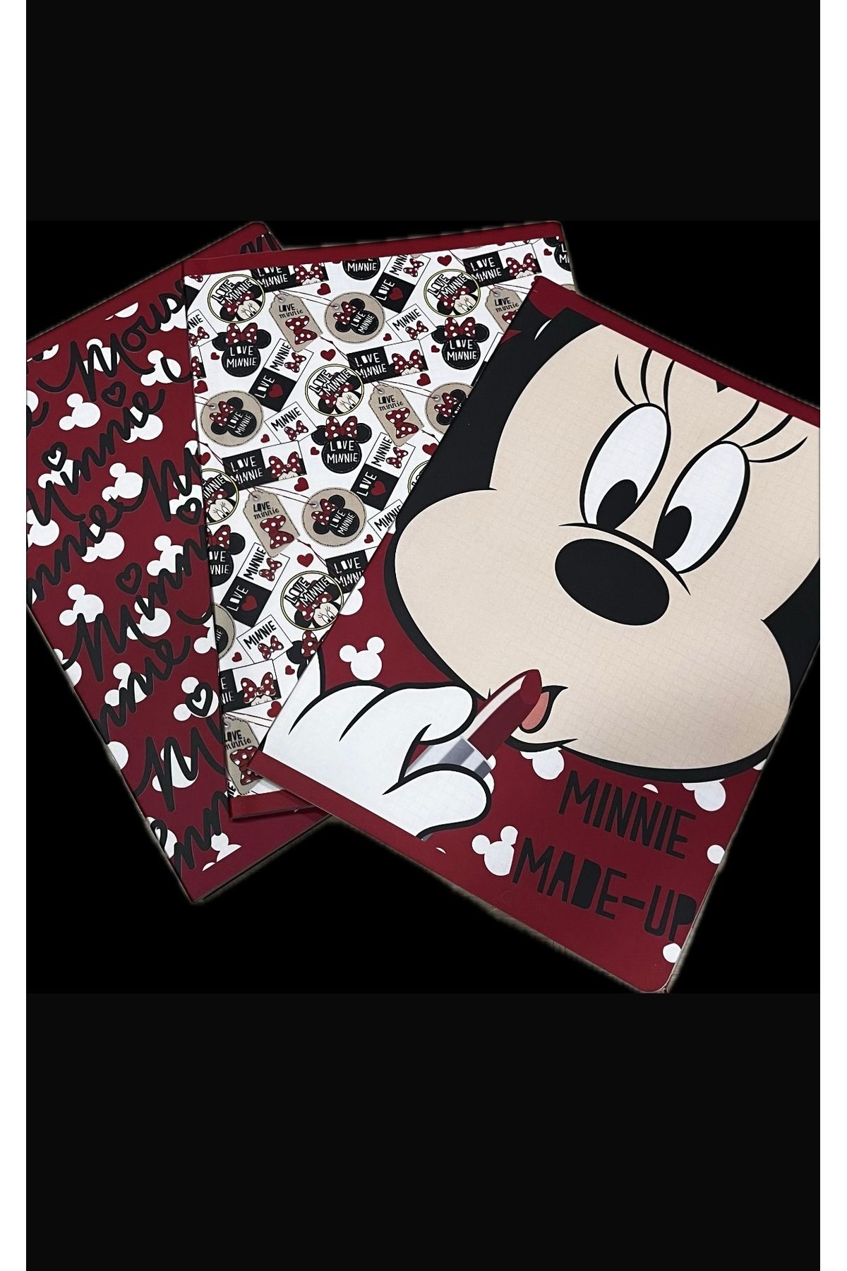Mynote Minnie Serisi 3'lü Defter Seti 60 yp Kareli PP Kapak Muhteşem