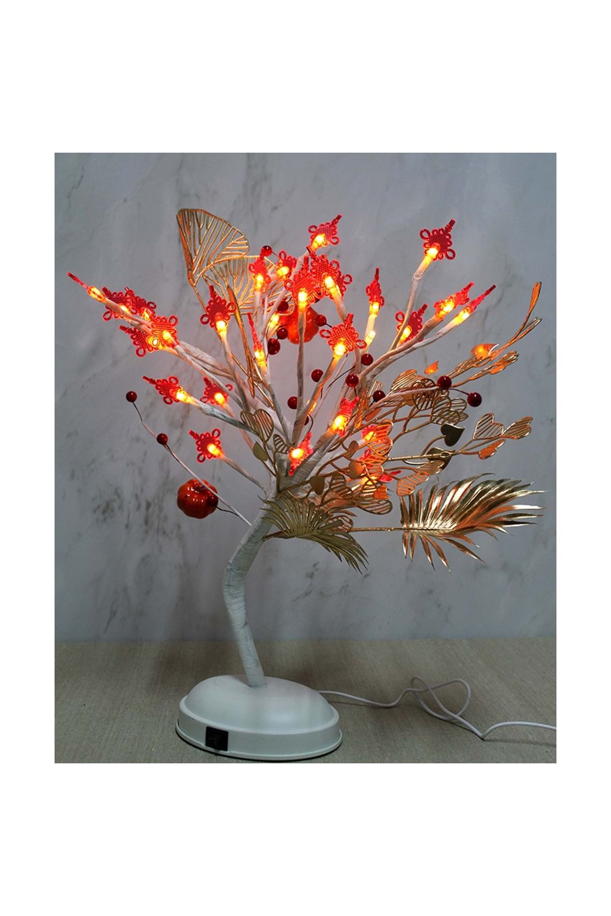 Store Dekoratif Ledli Çiçek 45 Cm Model 1