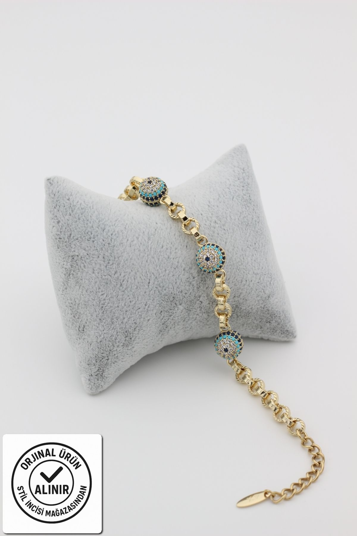 XUPING JEWELRY STİL İNCİSİ/XUPING JEWELRY NAZAR BONCUKLU ZİRKON TAŞLI BİLEKLİK