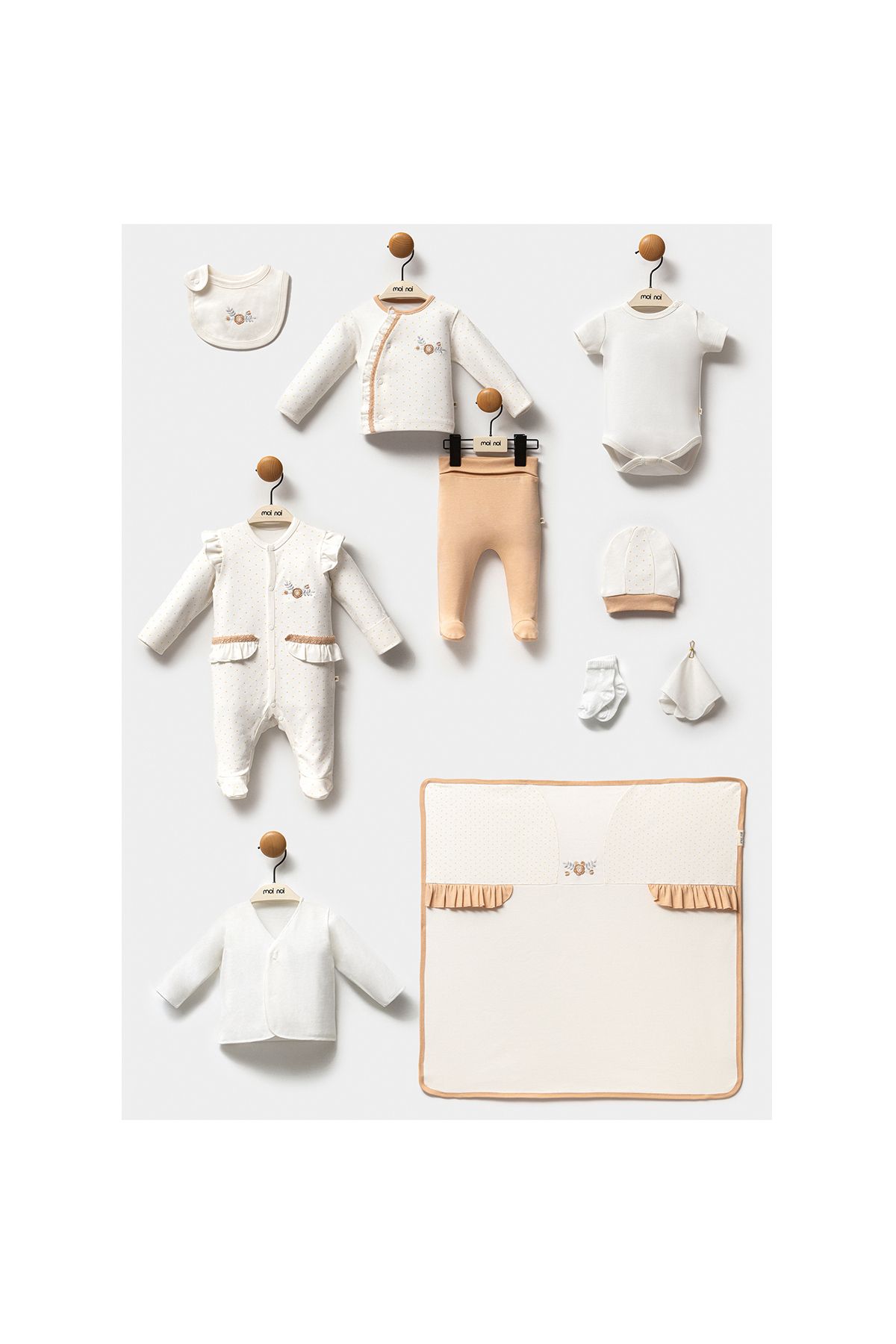 Modonoff KIZ 0-3 AY GOLD 10'LU SET