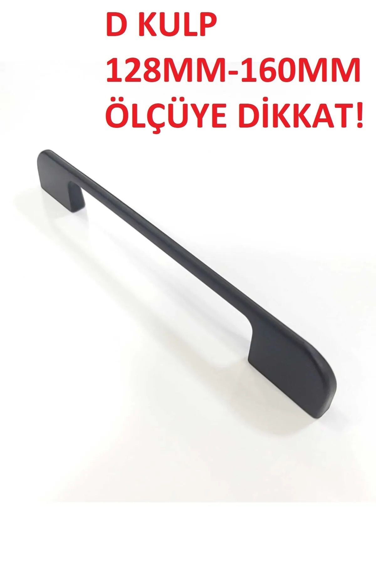 Sucuoğlu D-kulp Kulp Siyah 128 Mm Metal Mobilya Mutfak Çekmece Dolabı Dolap Kulpları Kapak Kulbu