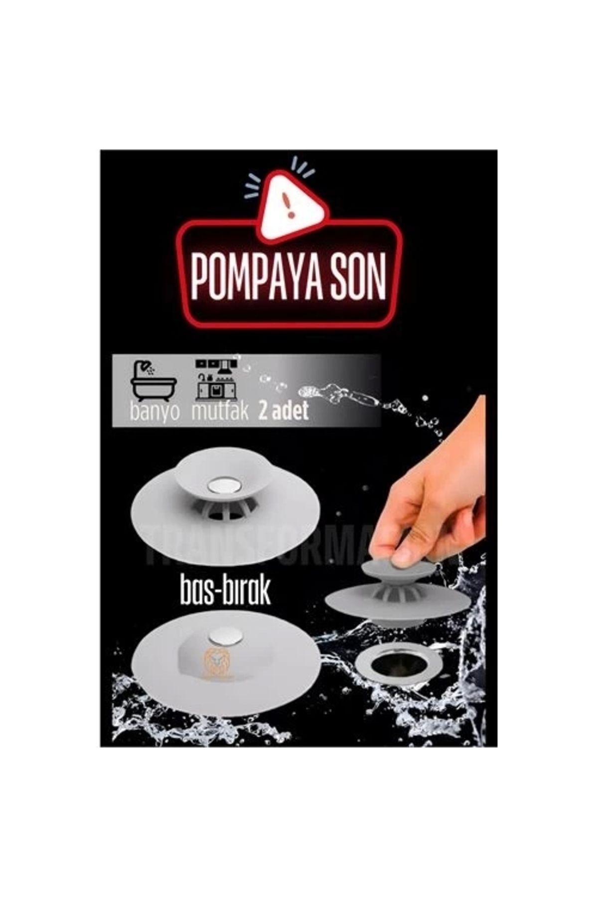 Generic Lavabo Süzgeci Bas-Bırak 2 ADET