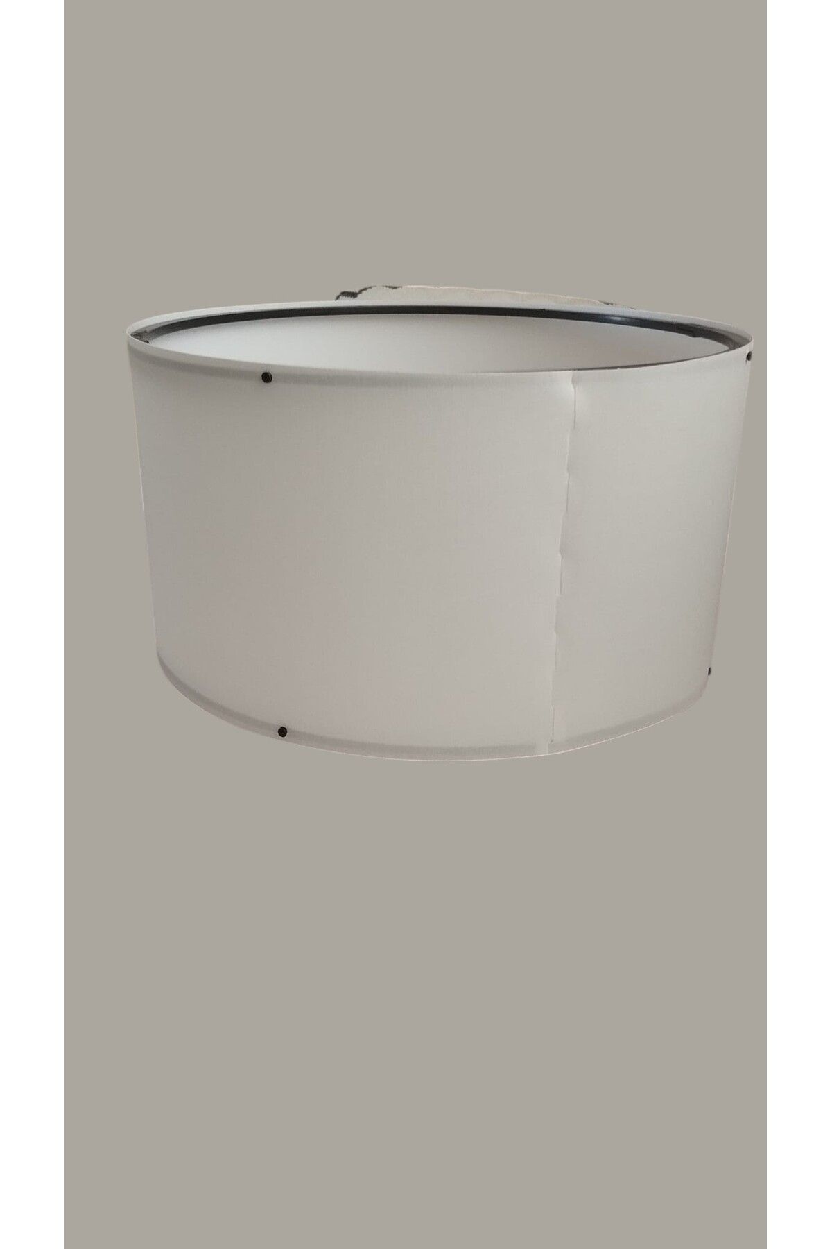 AMBİYANS HOME 38 CM KREM SİLİNDİR LAMBADER ŞAPKASI