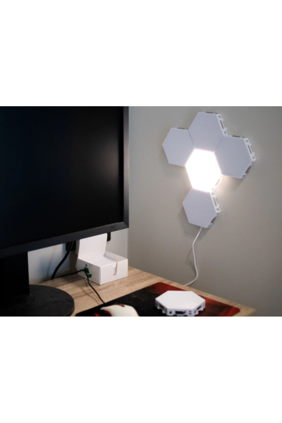 REVOSE-Hexagon Modular Lamp with Touch-On LED, 6 Touch Panels 5