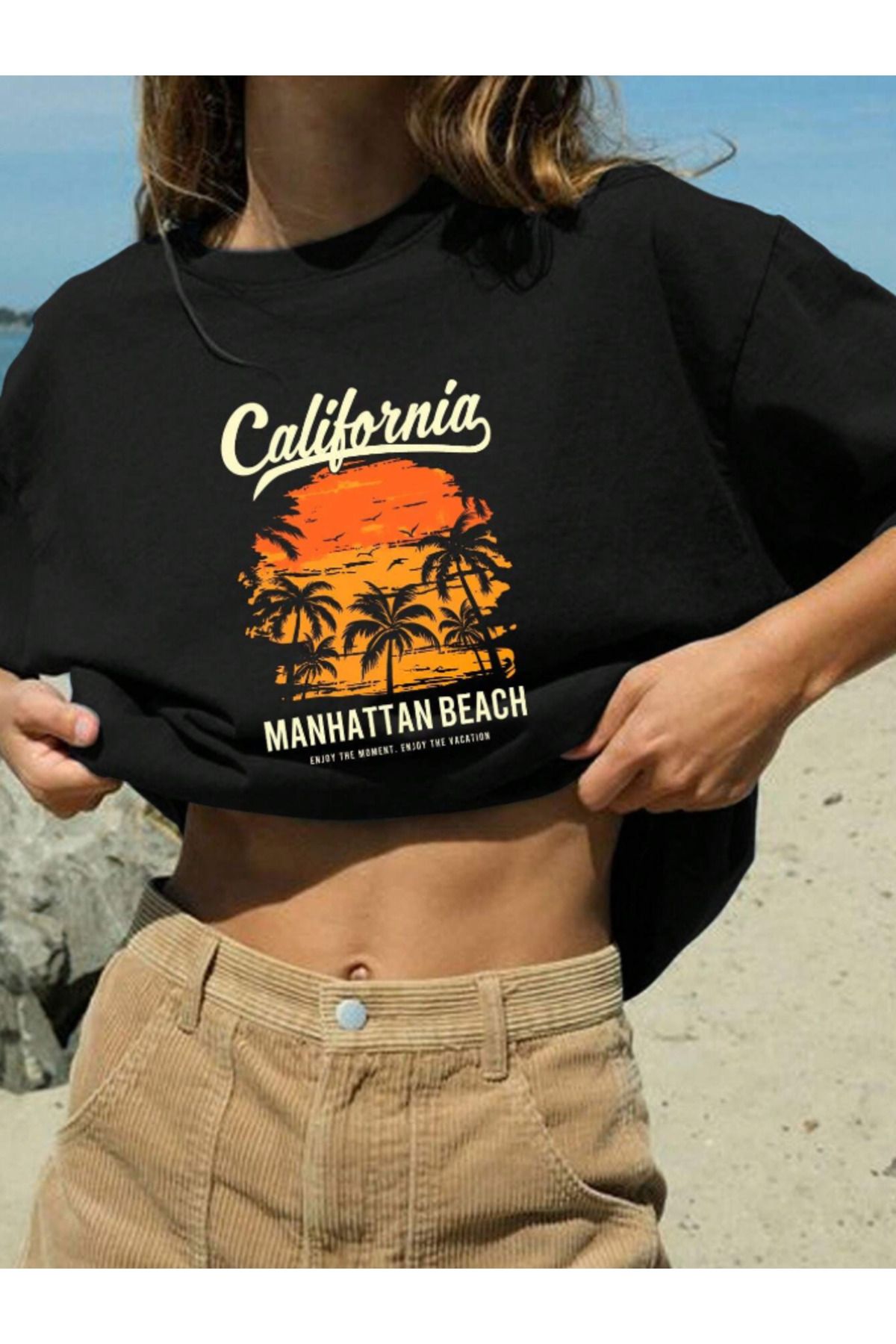 COHERENT Unisex Erkek/Kadın MANHATTAN Özel Baskılı Oversize Pamuklu T-Shirt