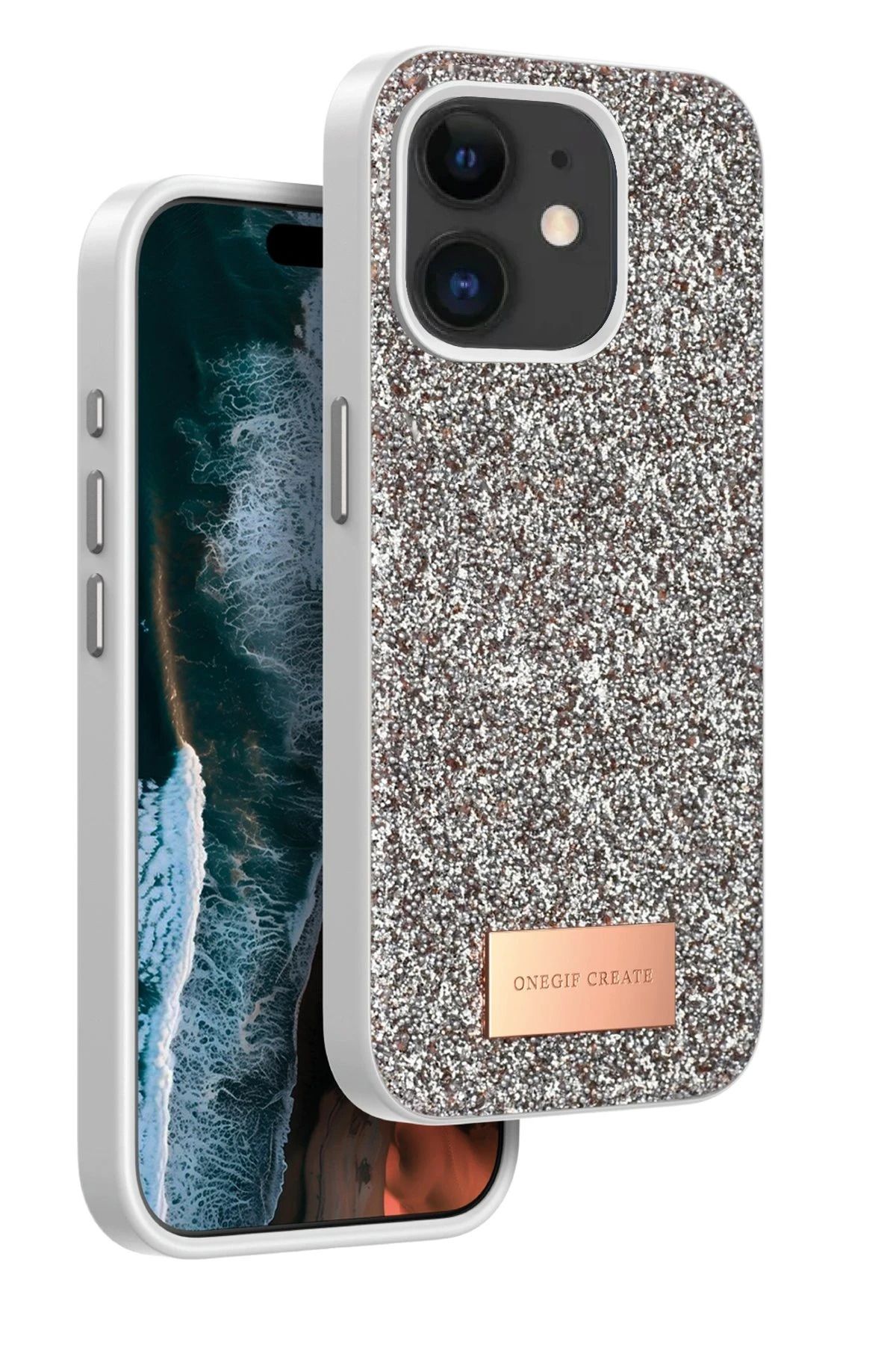 ONEGIF iPhone 11 Bright Simli Kapak - Gold YNSMR