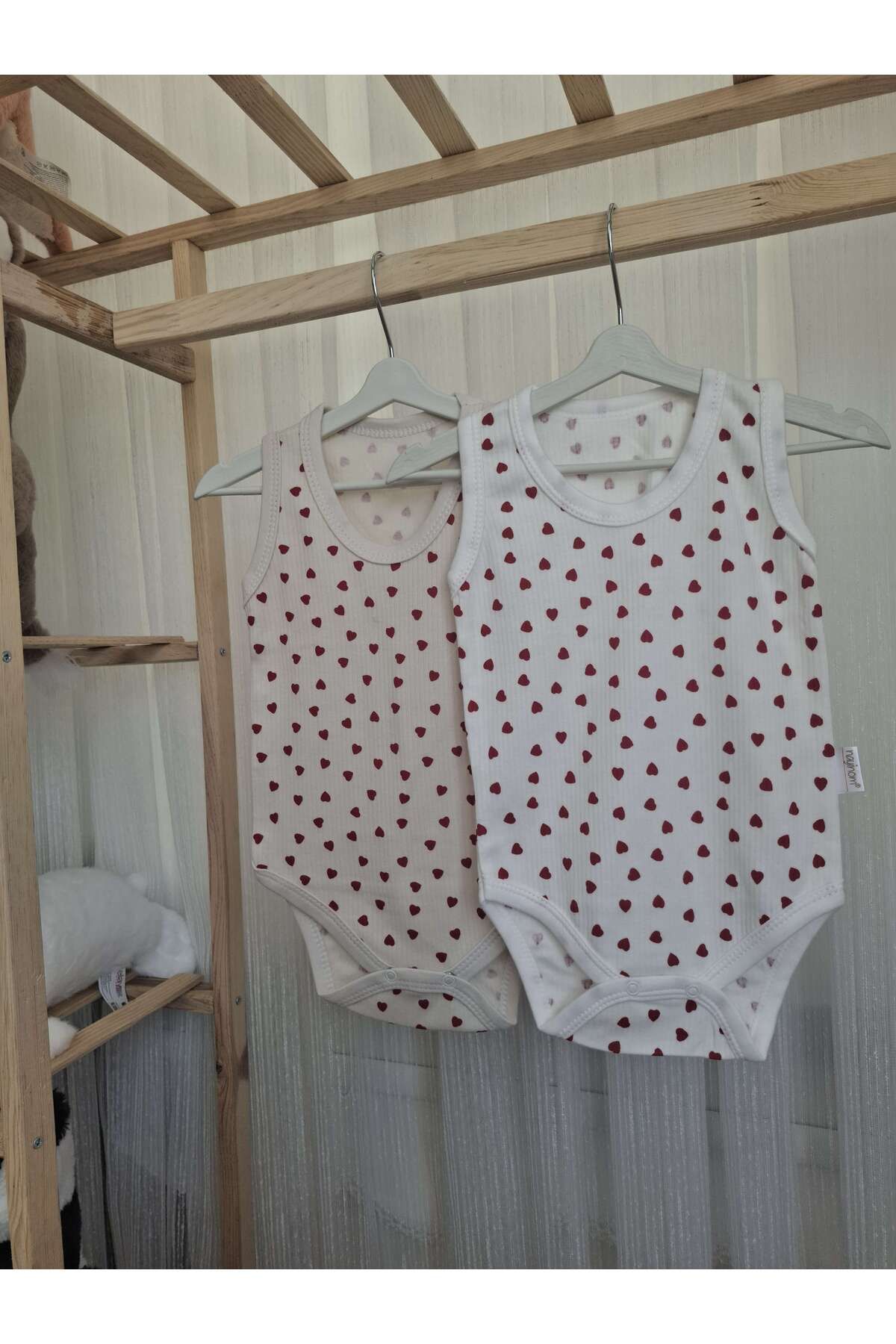 Nayinom %100 Pamuklu Kız Bebek & Kız Çocuk 2'li Çıtçıtlı Badi