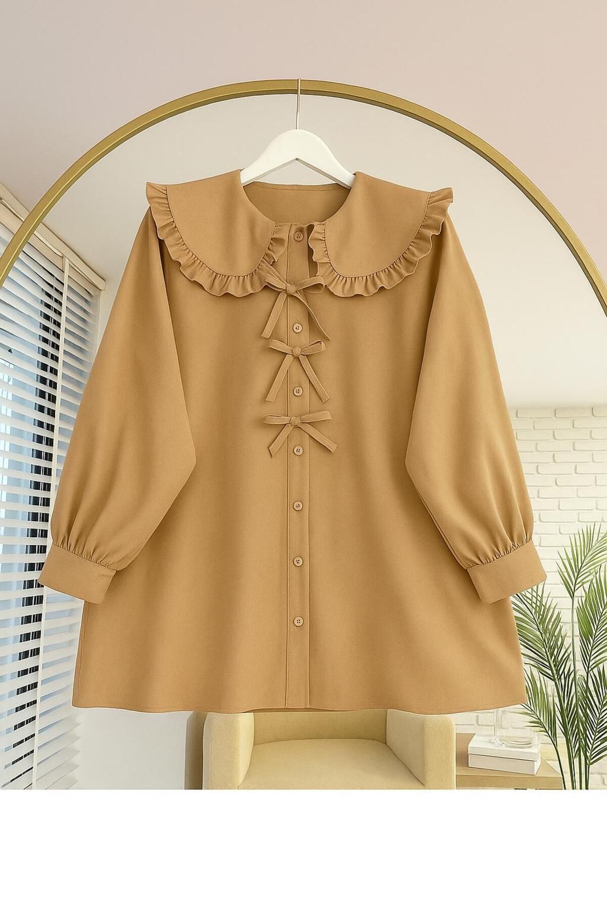 EMMAS CLOTHİNG Marul Yaka Fiyonklu Tunik
