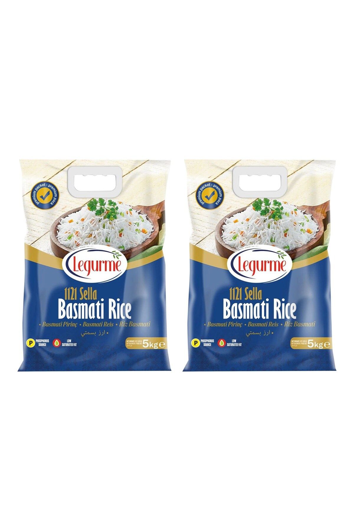 Yayla Bakliyat Legurme Basmati Pirinç 1121 Sella 5 kg x 2 Adet (10 kg)