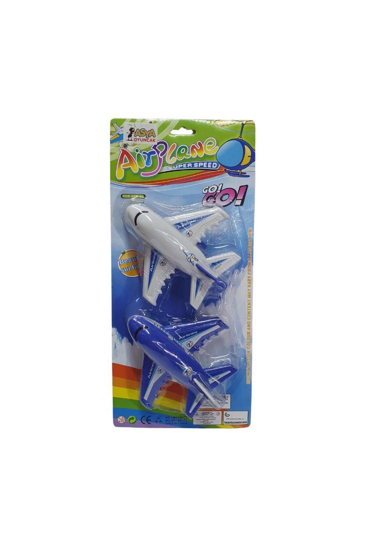melfxxl eticaret Yolcu Uçak 2'li Set 14 Cm - DM8895-4 (Lisinya)