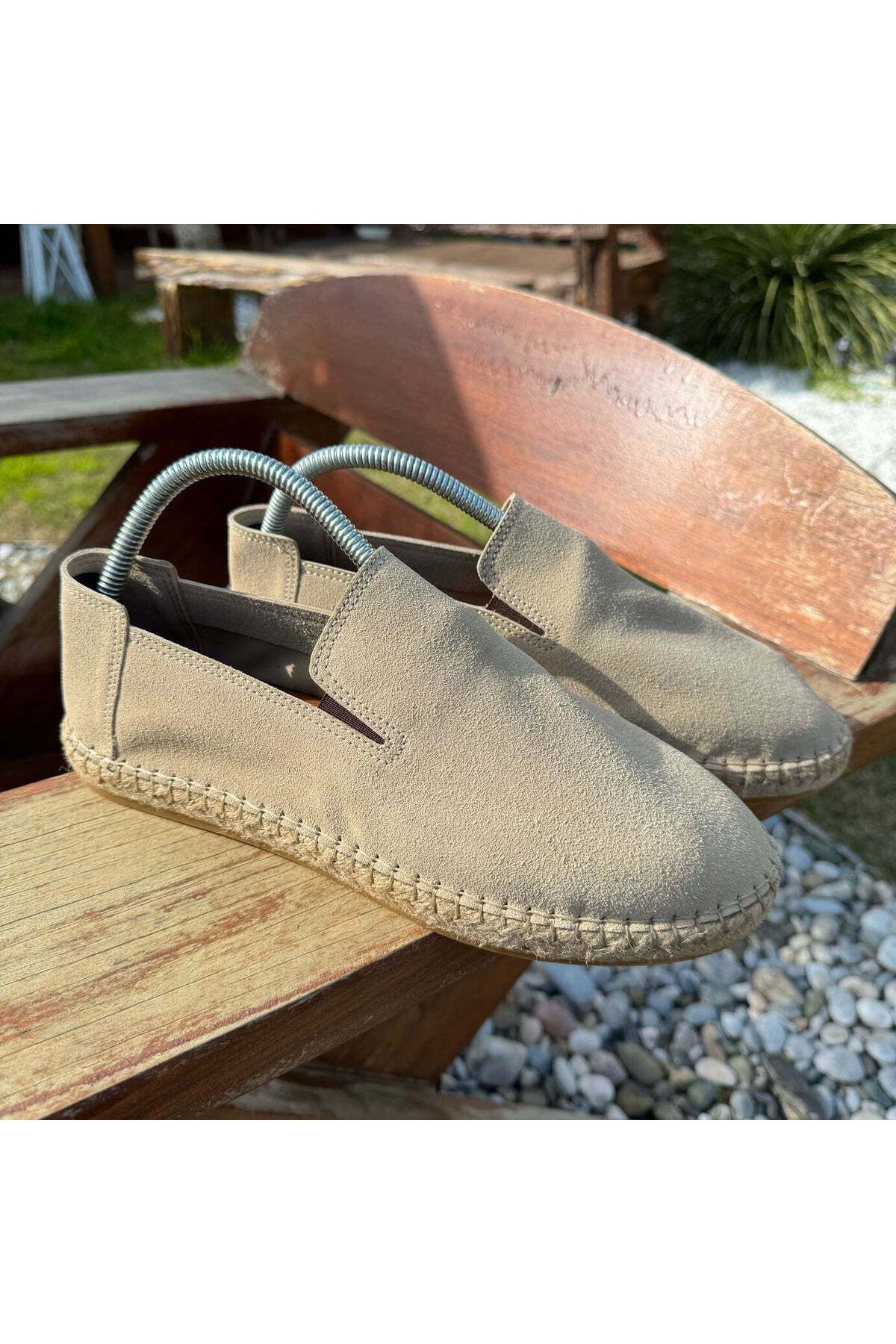 town walker Erkek Klasik Deri Espadril Rahat Kalıp