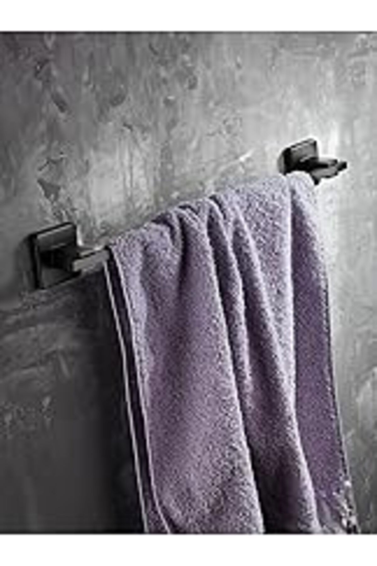 Pİ GLOBAL Sas Haus Montajlı Uzun Havluluk Banyo Havlu Askısı Siyah D-006