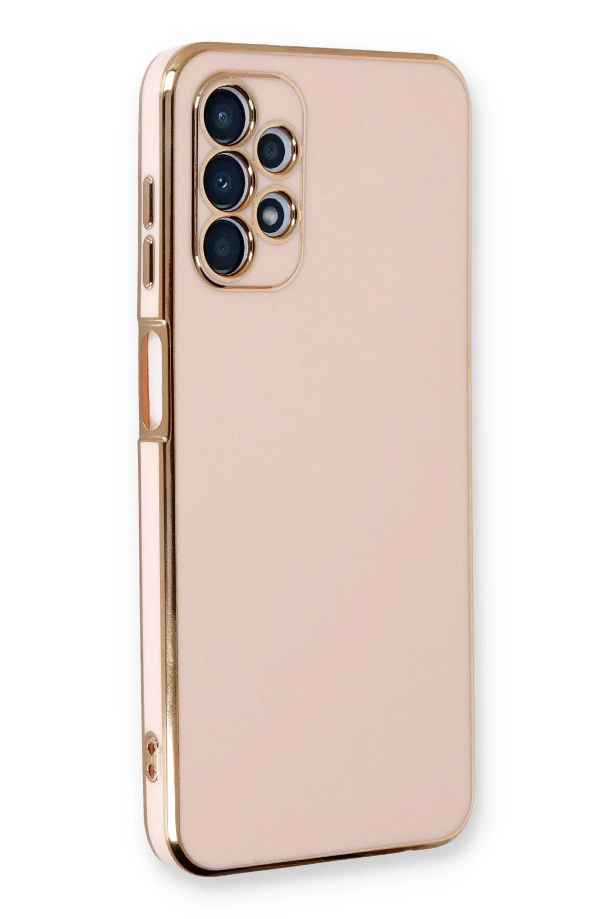 NewFace Samsung Galaxy A13 4G Kılıf Volet Silikon - Pembe YNSMR