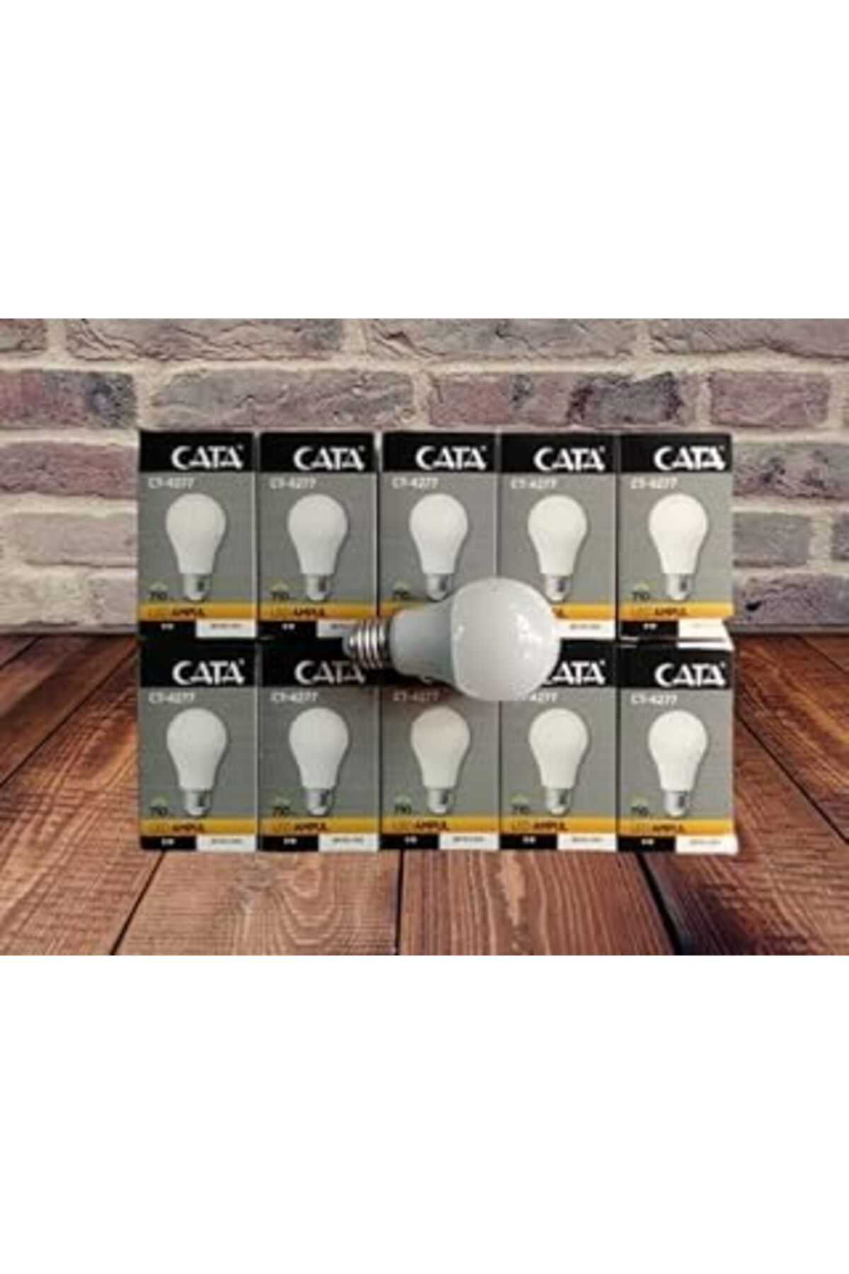 Pİ GLOBAL Cata Ct-4277B Led Ampul, 9 W, 730 Lm, Beyaz Işık 10 Lu Paket
