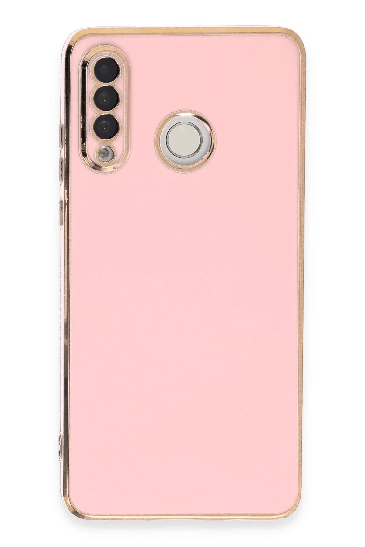 NewFace Huawei P30 Lite Kılıf Volet Silikon - Pembe YNSMR