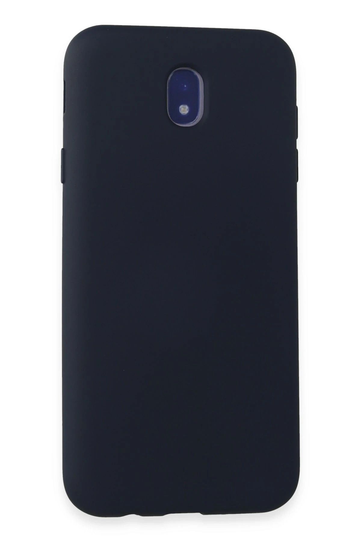 NewFace Samsung Galaxy J7 Pro / J730 Kılıf Nano içi Kadife Silikon - Koyu Mavi YNSMR