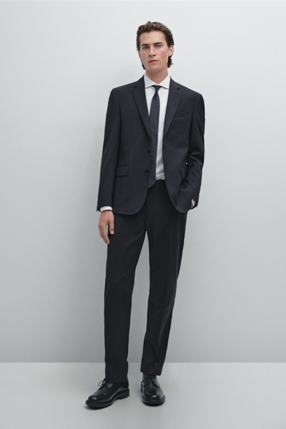Massimo Dutti %100 yün klasik blazer