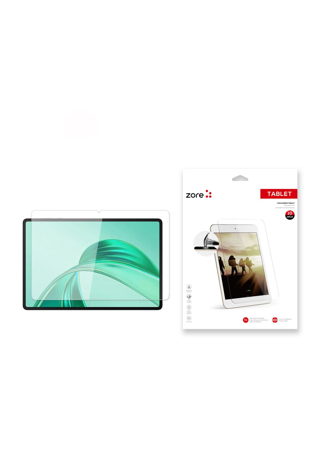 MAKSTECHNOLOGY Honor Pad X8A Uyumlu MKST Tablet Temperli Cam Ekran Koruyucu-Şeffaf