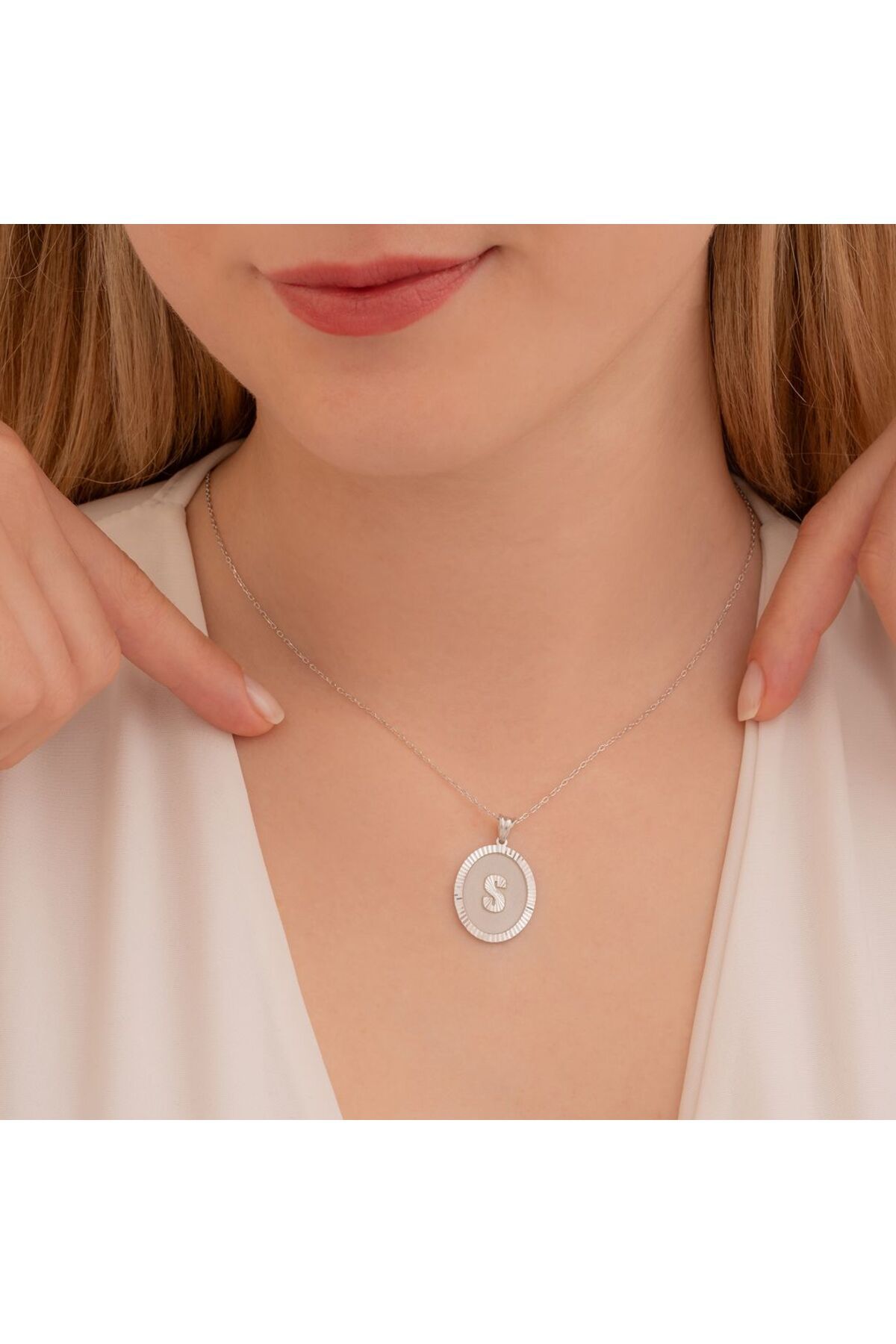 EskiJewelry Gümüş Harf Kolye